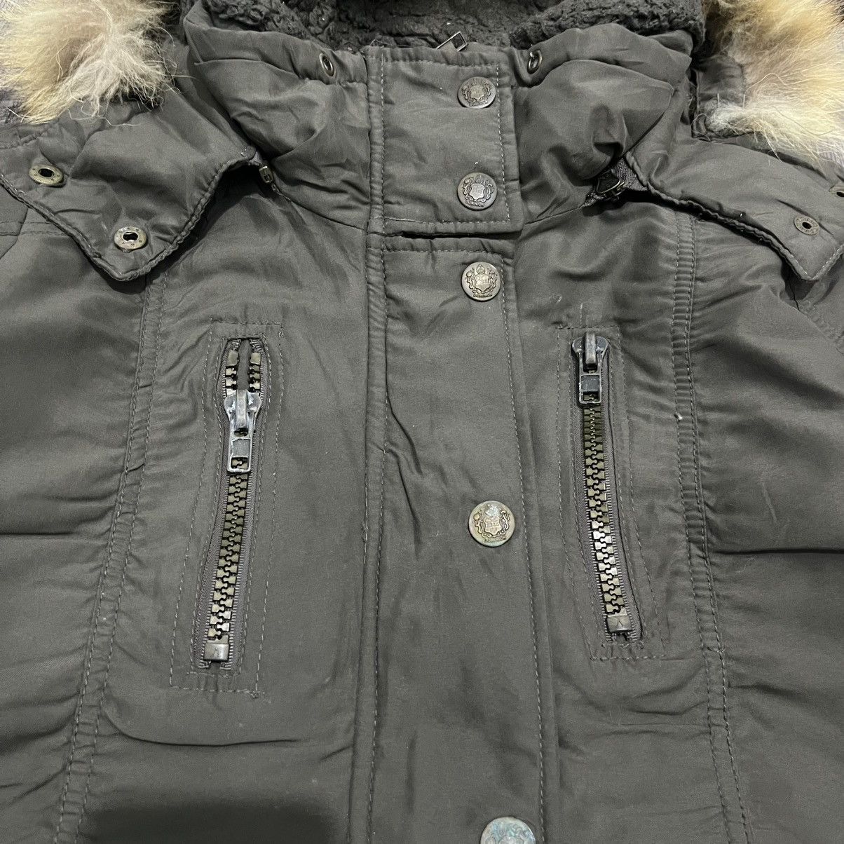 Japanese Brand Dominion - Bono Style Faux Fur Multi Pocket Jacket LGB IFSIX Size US M / EU 48-50 / 2 - 13 Thumbnail