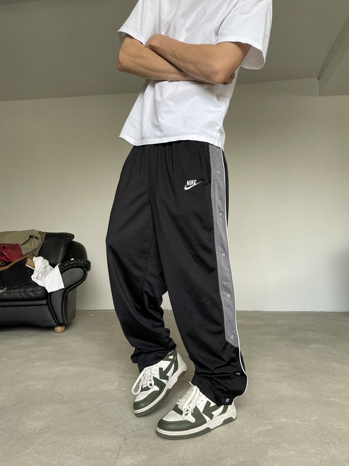 Nike Vintage Vintage Nike track pants sweatpants buggy Grailed