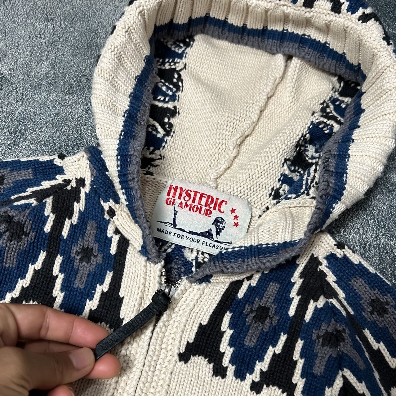 Hysteric Glamour Hysteric Glamour Cowichan hoodie Knit Size US S / EU 44-46 / 1 - 5 Thumbnail