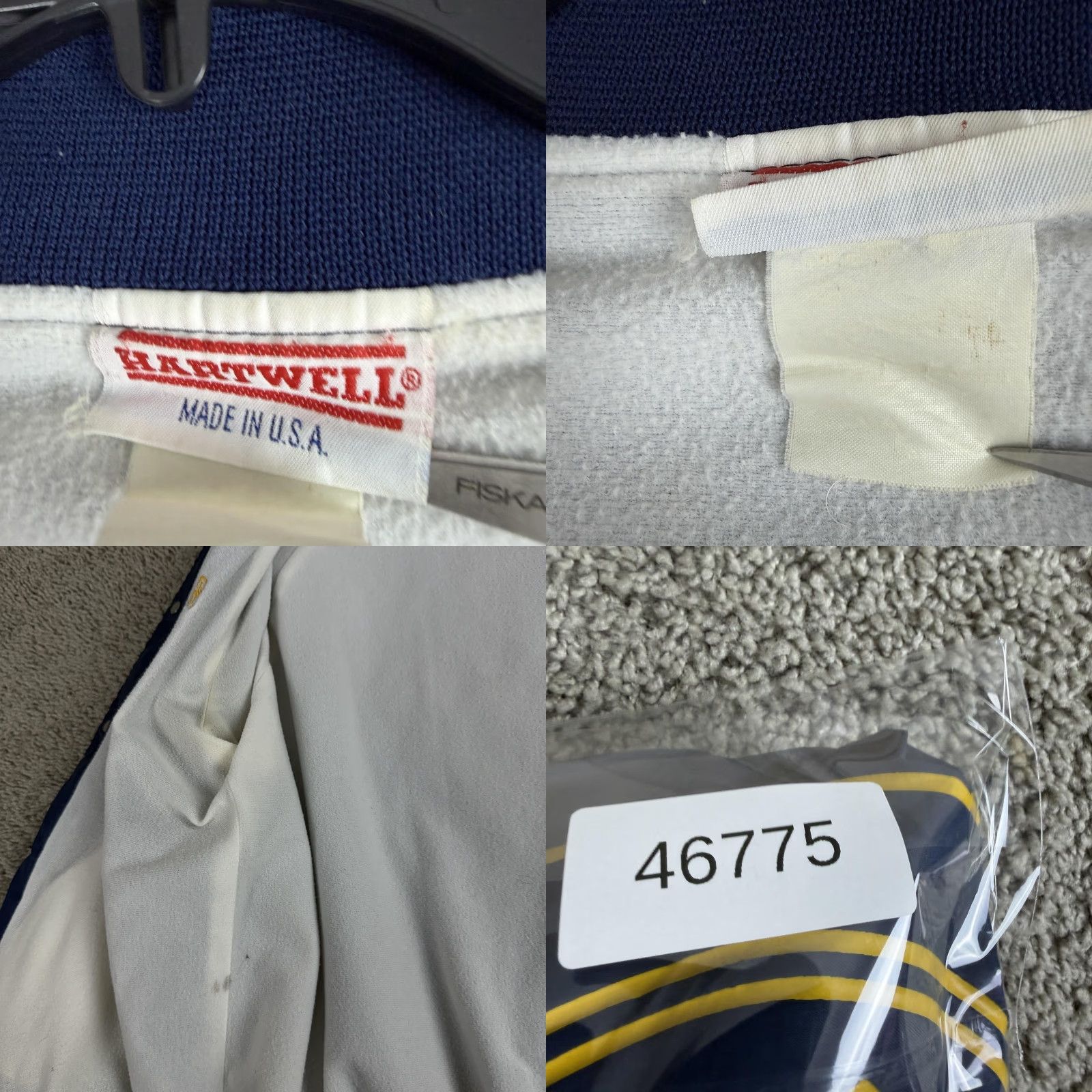 Vintage VINTAGE Hartwell Teamsters Jacket Mens Large Blue Bomber Nylon Snap Front Varsity Coat Casual Workwear Size US L / EU 52-54 / 3 - 10 Thumbnail
