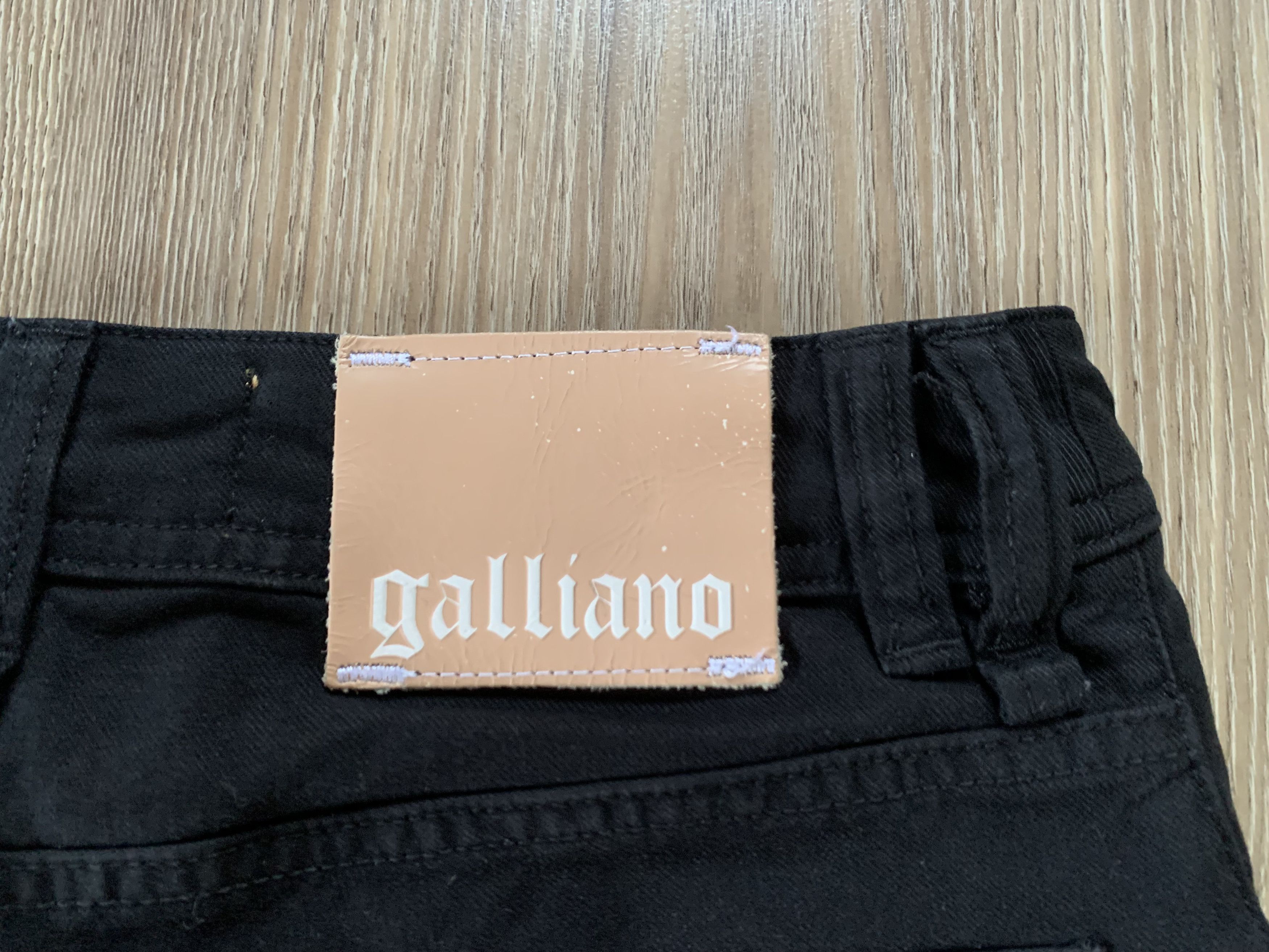 John Galliano Vintage Black Women's Jeans Wirh Glitter