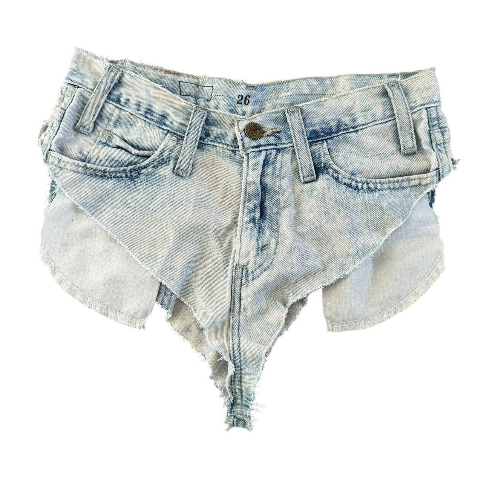 Levi's VINTAGE LEVIS Orange Tag Bikini Booty Cut Off Acid Shorts Size 26" / US 2 / IT 38 - 4 Thumbnail