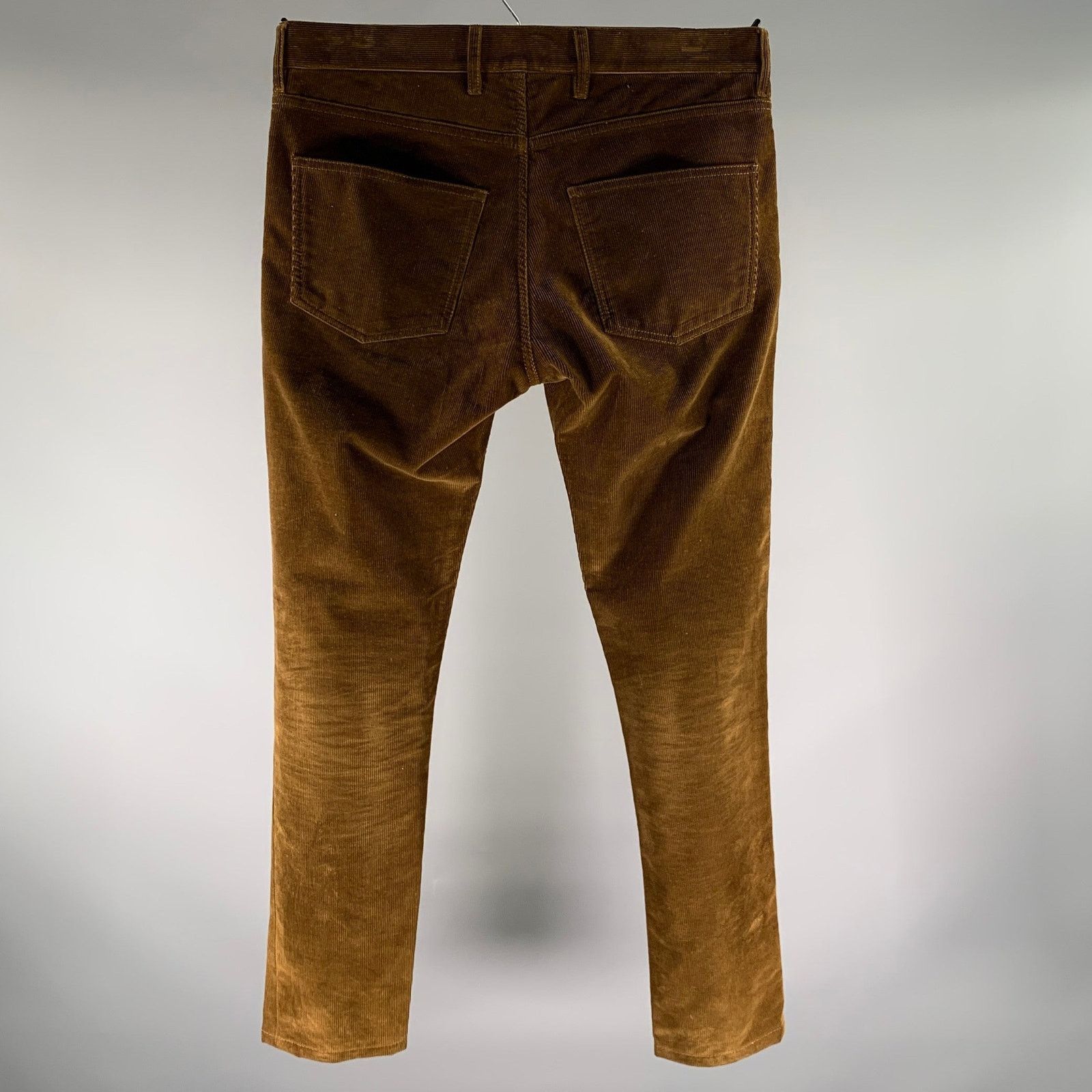 Lanvin LANVIN Size 32 Brown Corduroy Cotton Button Fly Casual Pants Size US 32 / EU 48 - 2 Thumbnail