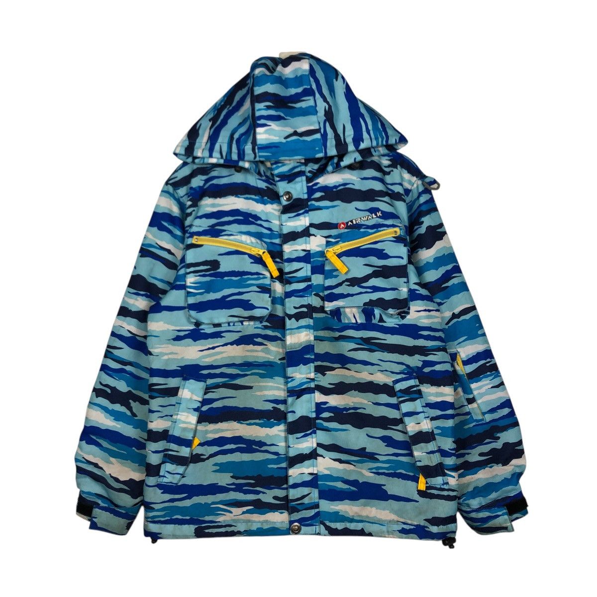 Japanese Brand 📌Vintage Ski Jacket Camouflage Airwalk Multi Pocket Size US S / EU 44-46 / 1 - 2 Thumbnail