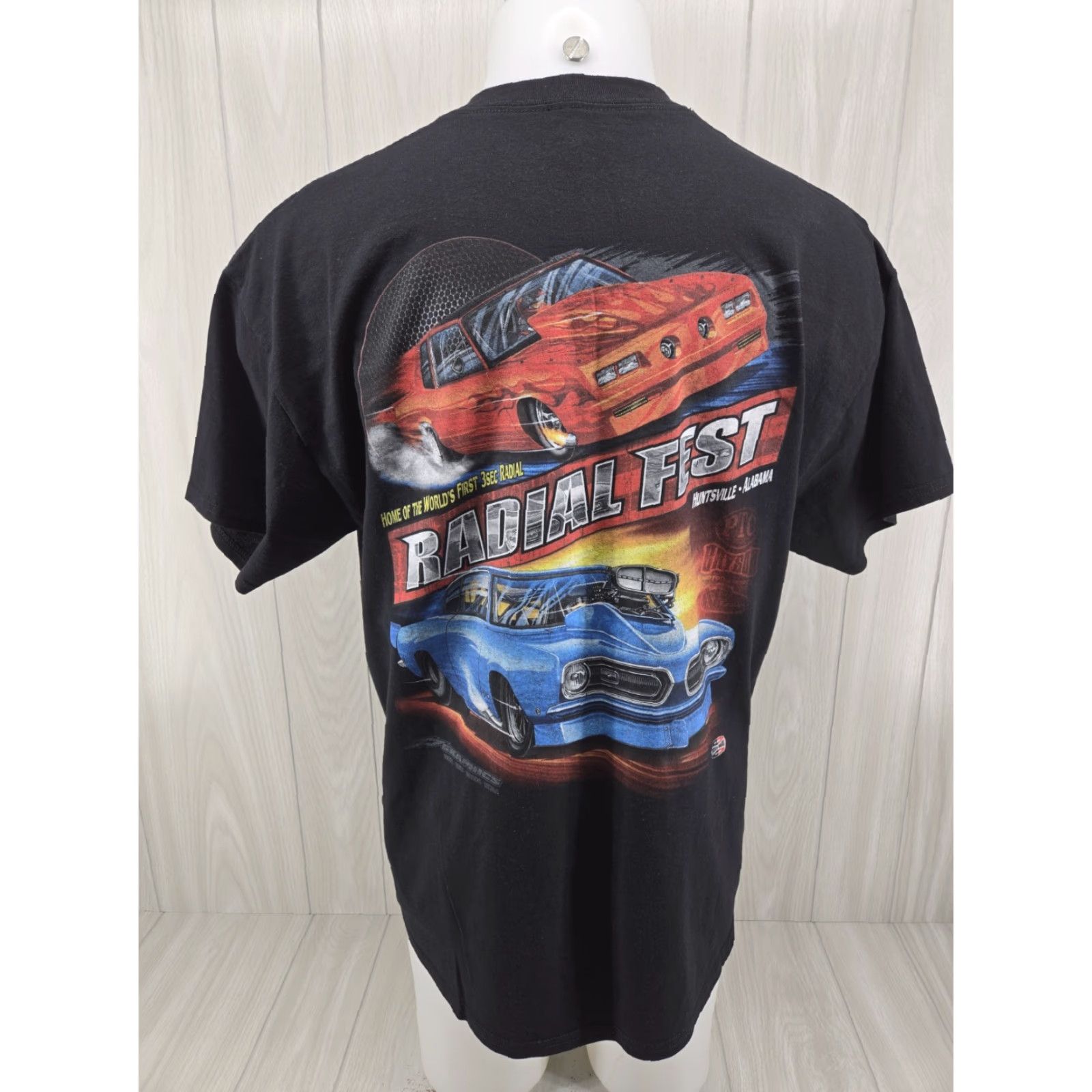 Gildan Radial Fest Huntsville AL Shirt Black Size XL Double Sided Men T-Shirt Short Sleeve Graphic Print Gildan Size US XL / EU 56 / 4 - 2 Thumbnail