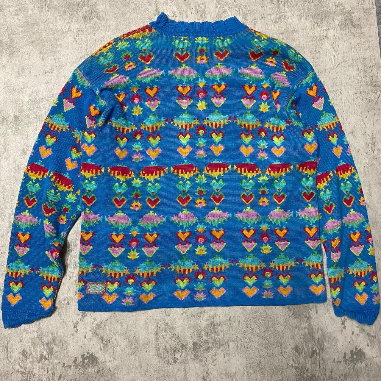 Other Blue multi-coloured vintage 90s sweater sweater #retroknit Size US M / EU 48-50 / 2 - 4 Thumbnail