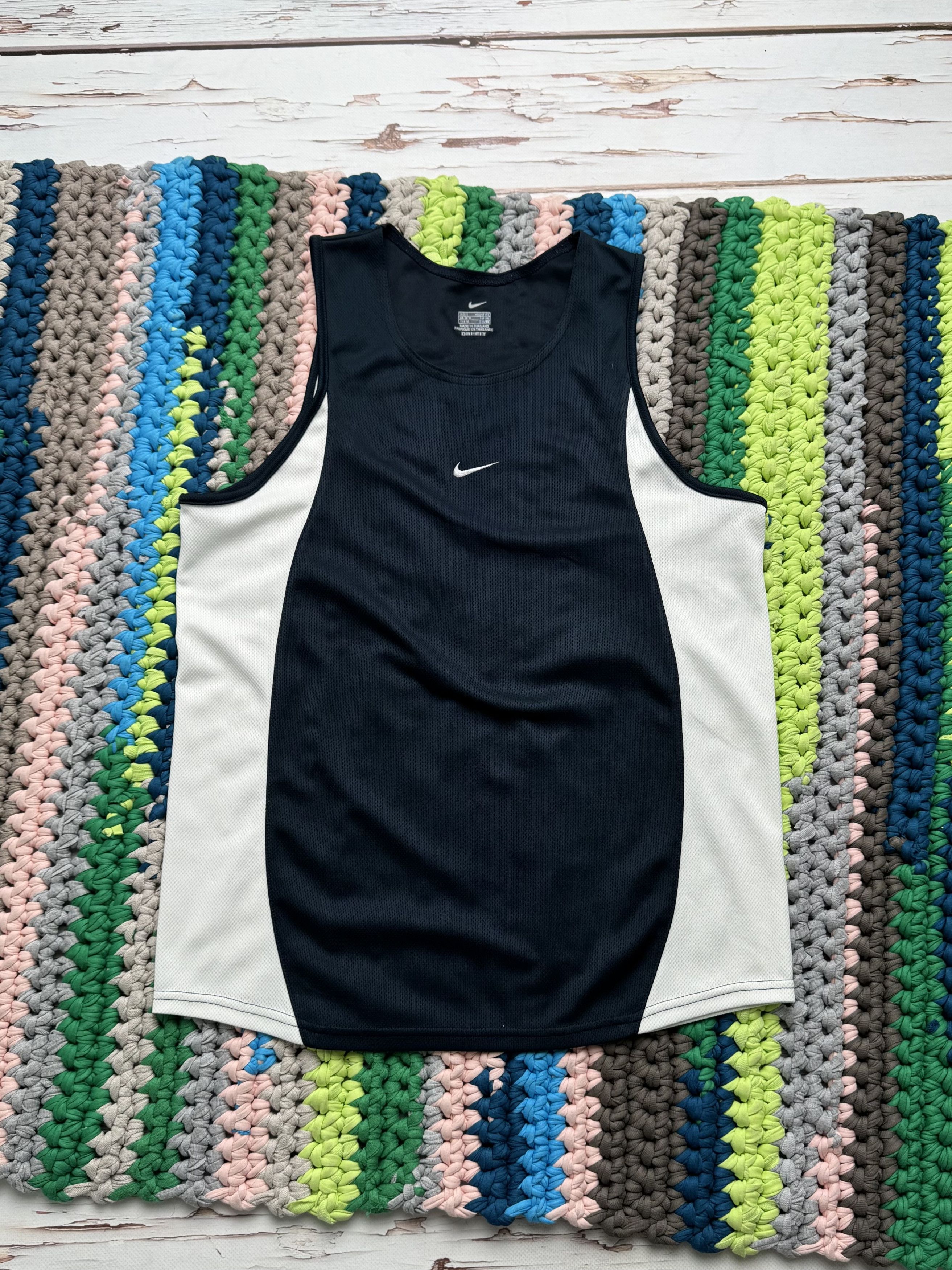 Nike Nike Vintage Dri-FIT Tank Top Black White Athletic Gym Size S / US 4 / IT 40 - 1 Thumbnail