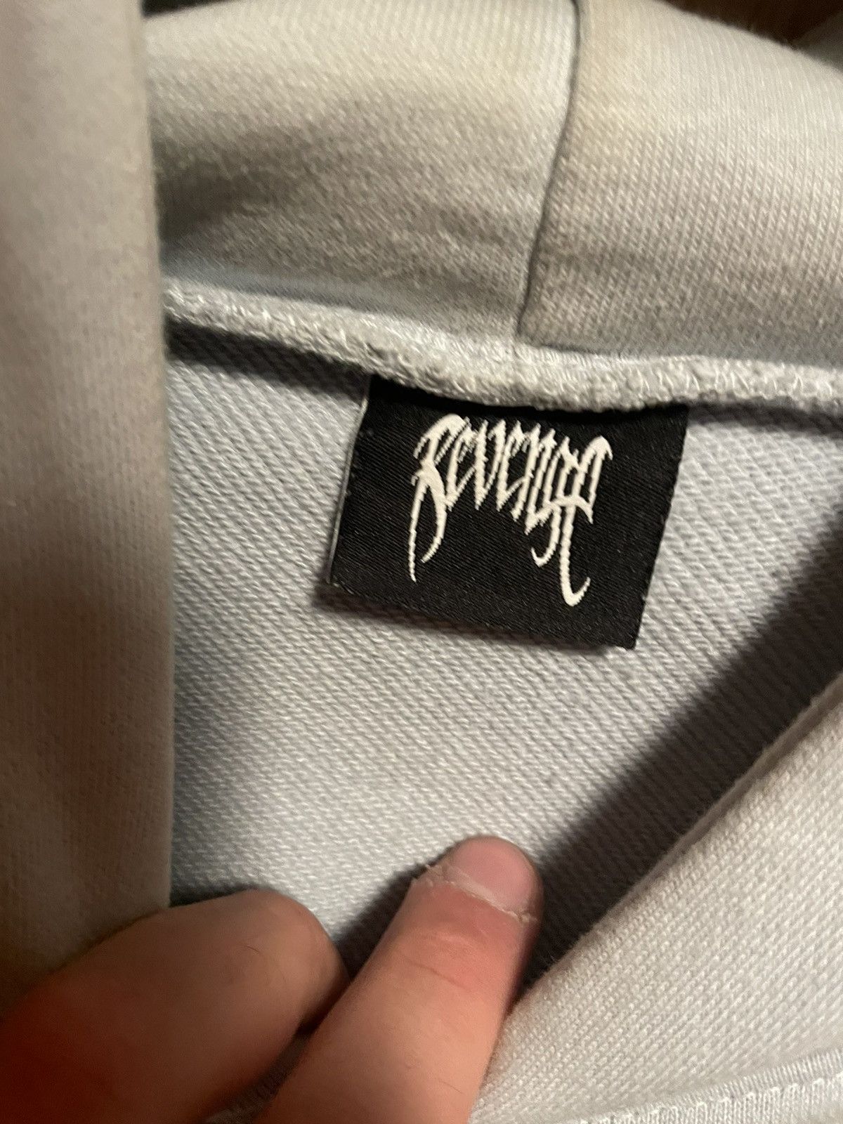 Revenge Revenge sewed logo hoodie Size US XL / EU 56 / 4 - 3 Thumbnail