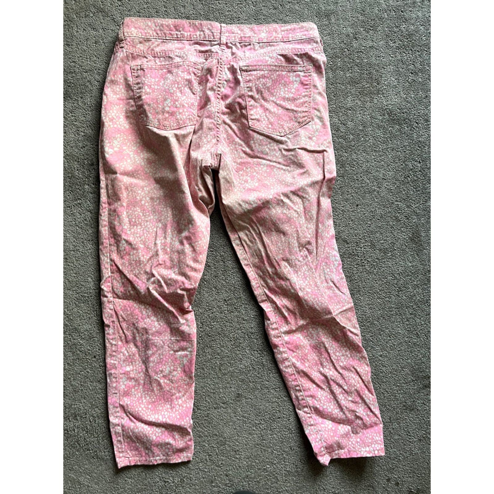 Gap GAP 1969 Jeans Skinny Women 31 Pink Cotton Spandex Denim Inseam 27 Regular Rise Mid Vintage No Size 24" / US 00 / IT 34 - 4 Thumbnail