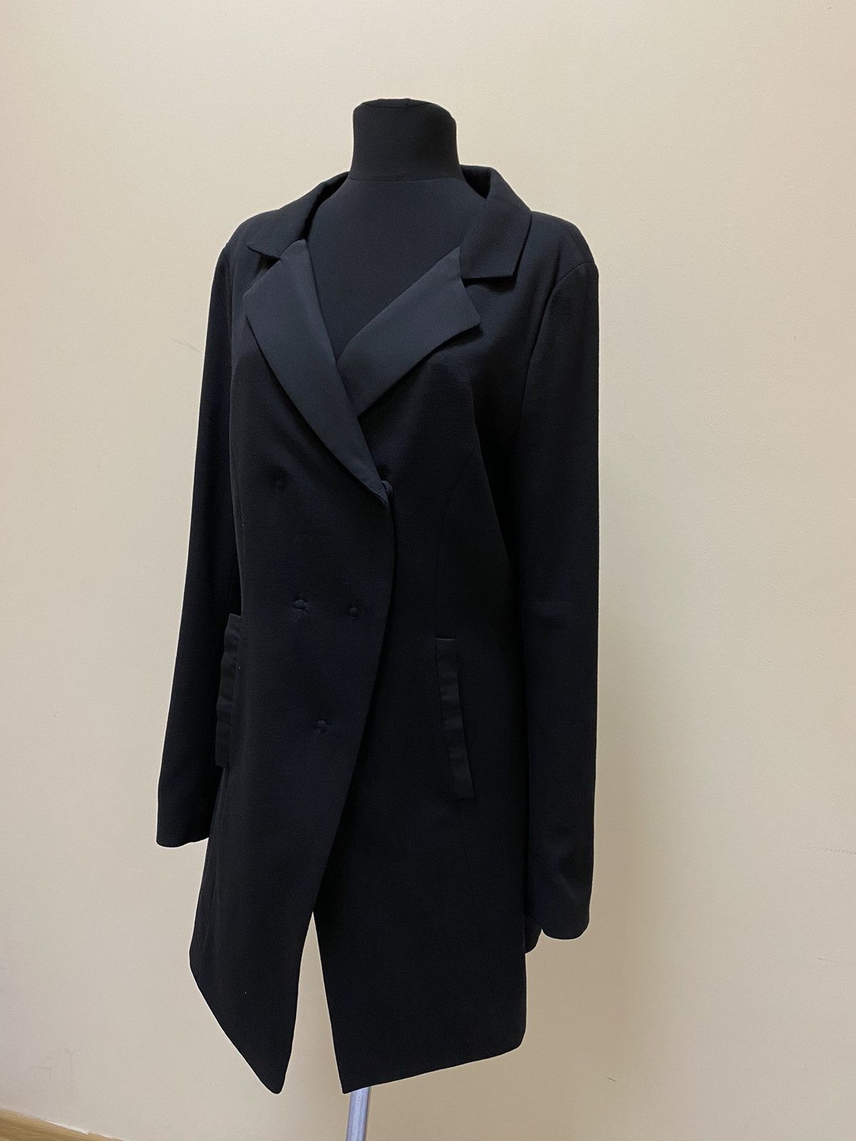 Annette Gortz Annette Gortz Womens Black Coat Jacket Virgin Wool Size 40 Size S / US 4 / IT 40 - 3 Thumbnail