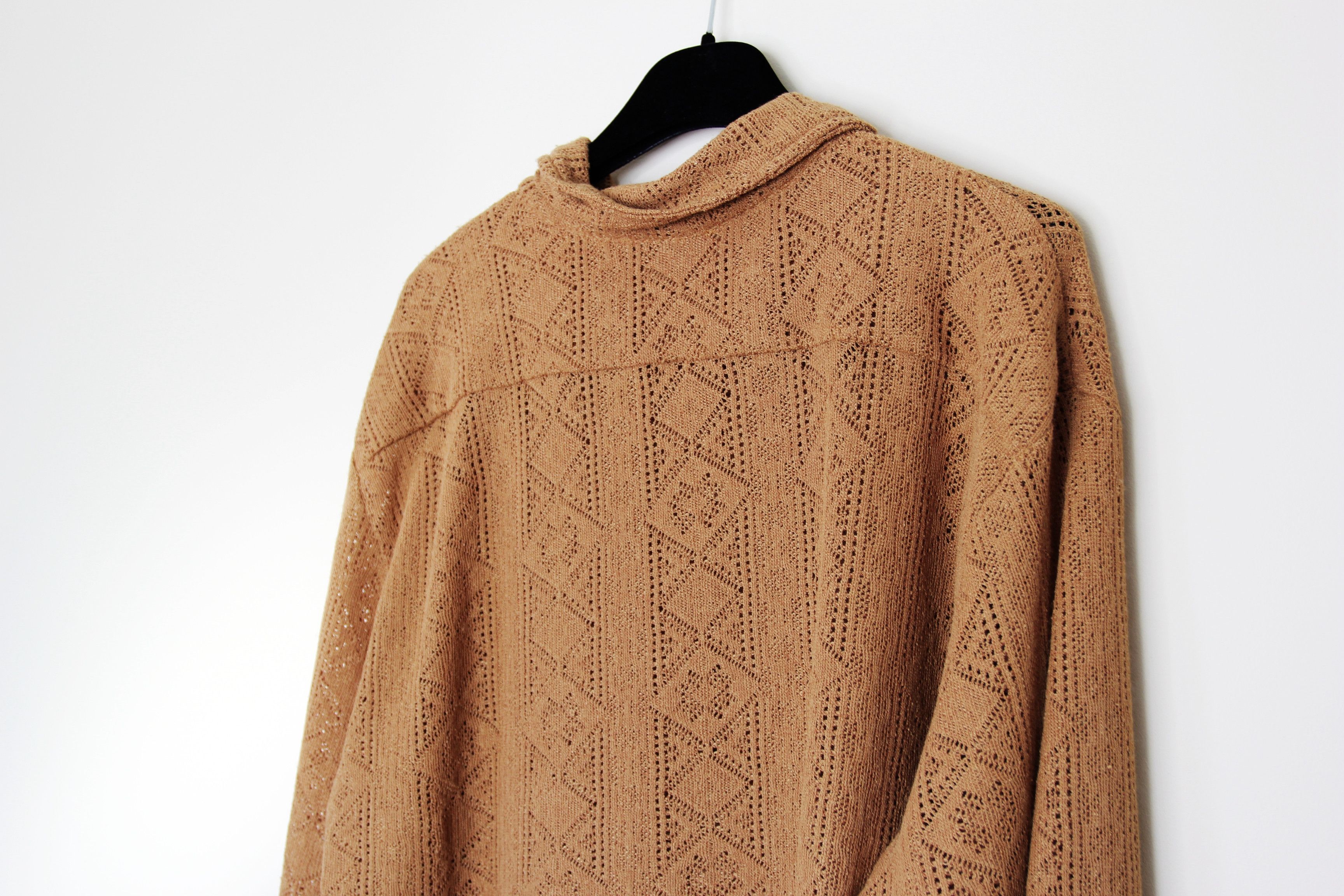 CMMN SWDN BNWT AW23 CMMN SWDN DILAN OPENWORK KNIT SHIRT 50 Size US M / EU 48-50 / 2 - 6 Thumbnail