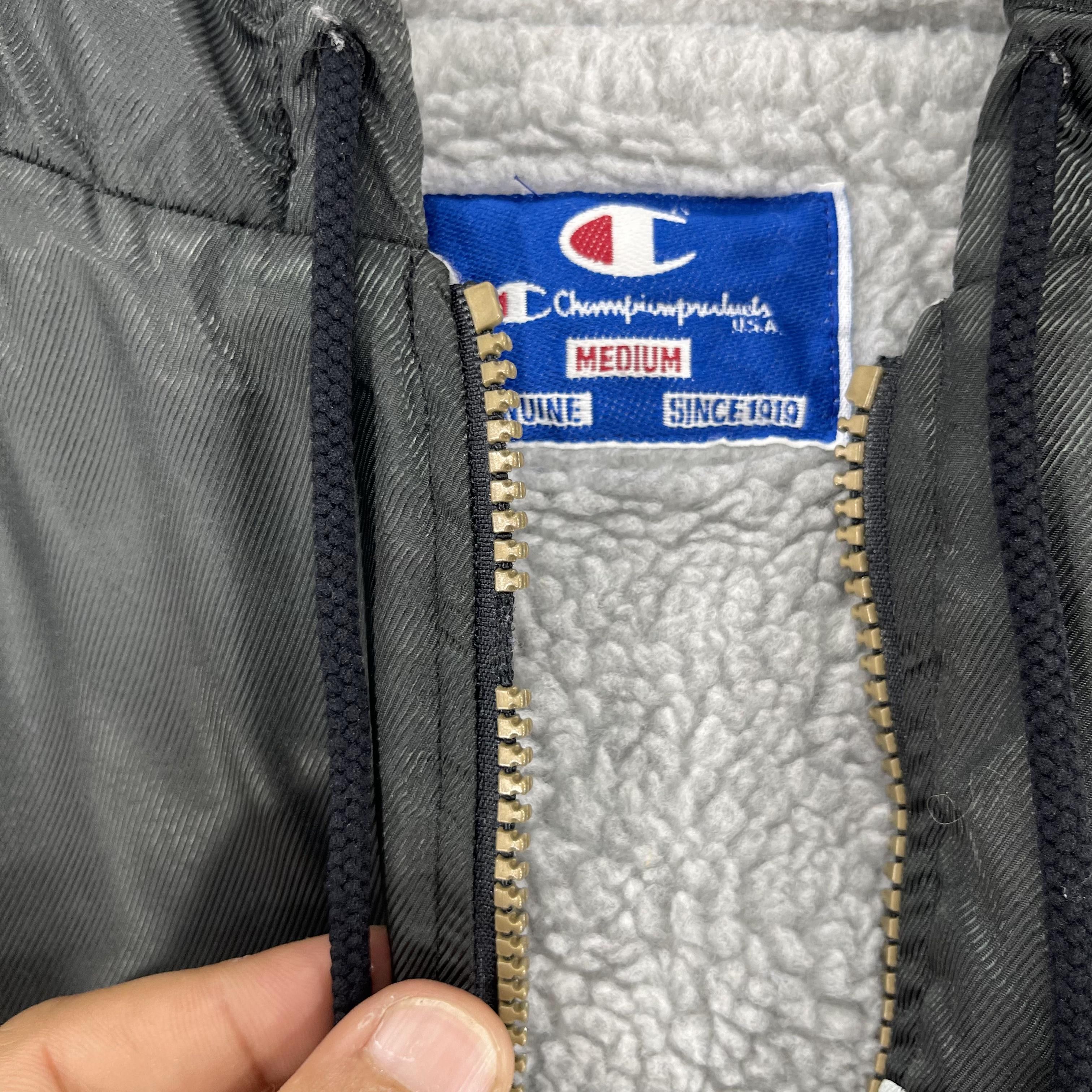 Champion × Vintage Vintage 90s CHAMPION Usa Sherpa Lined Parka Winter Jacket Size US M / EU 48-50 / 2 - 10 Thumbnail