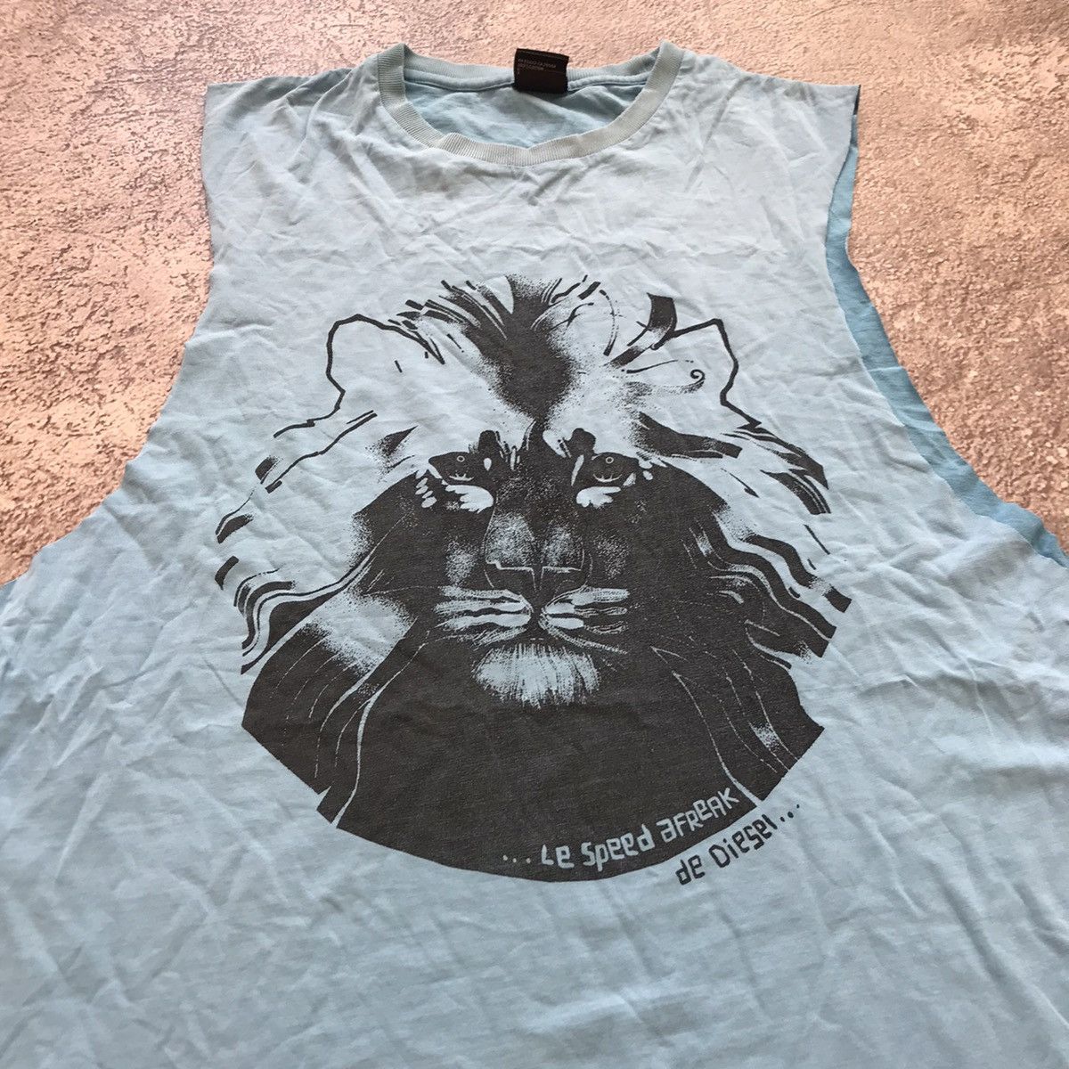 Vintage Vintage 90s Diesel Graphic Tank Top Tiger Face Streetwear M Size US M / EU 48-50 / 2 - 3 Thumbnail