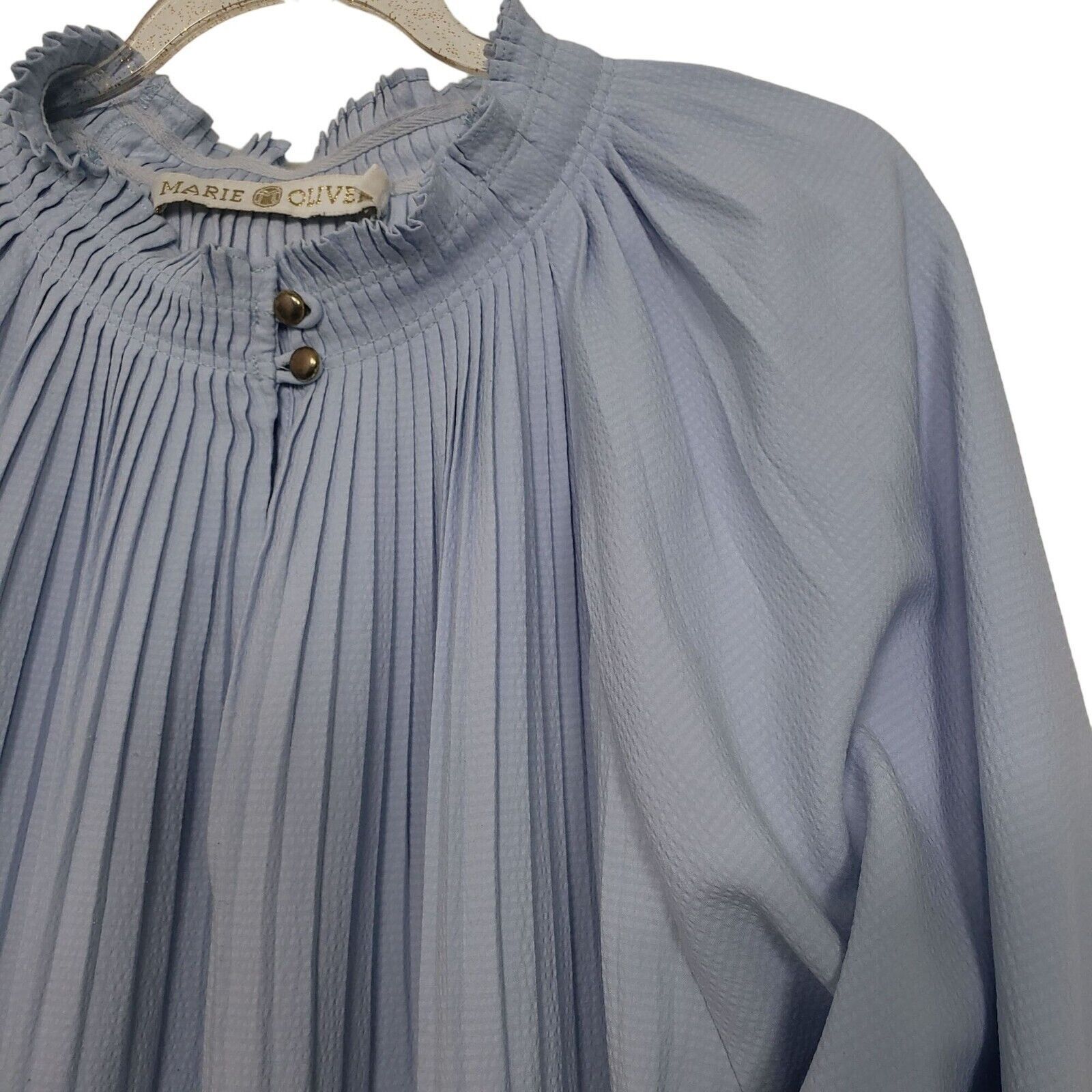 Marie Oliver Marie Oliver Pleated Dress Womens Size XL Blue Lightweight Size XL / US 12-14 / IT 48-50 - 3 Thumbnail