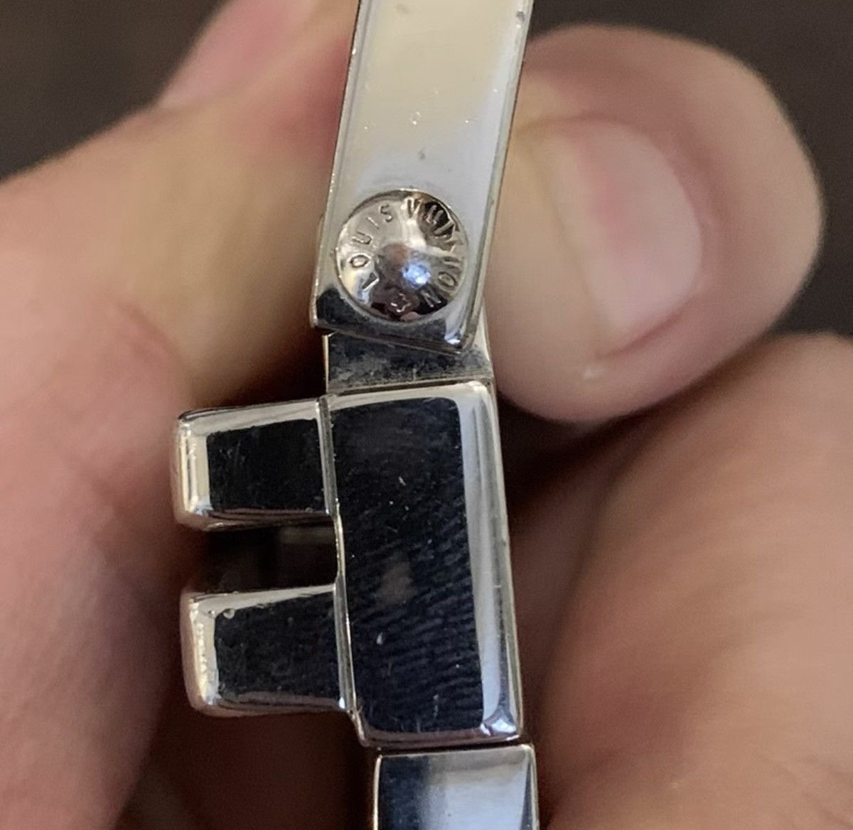Louis Vuitton LOUIS VUITTON Black Damier Graphite Belt Size ONE SIZE - 2 Thumbnail