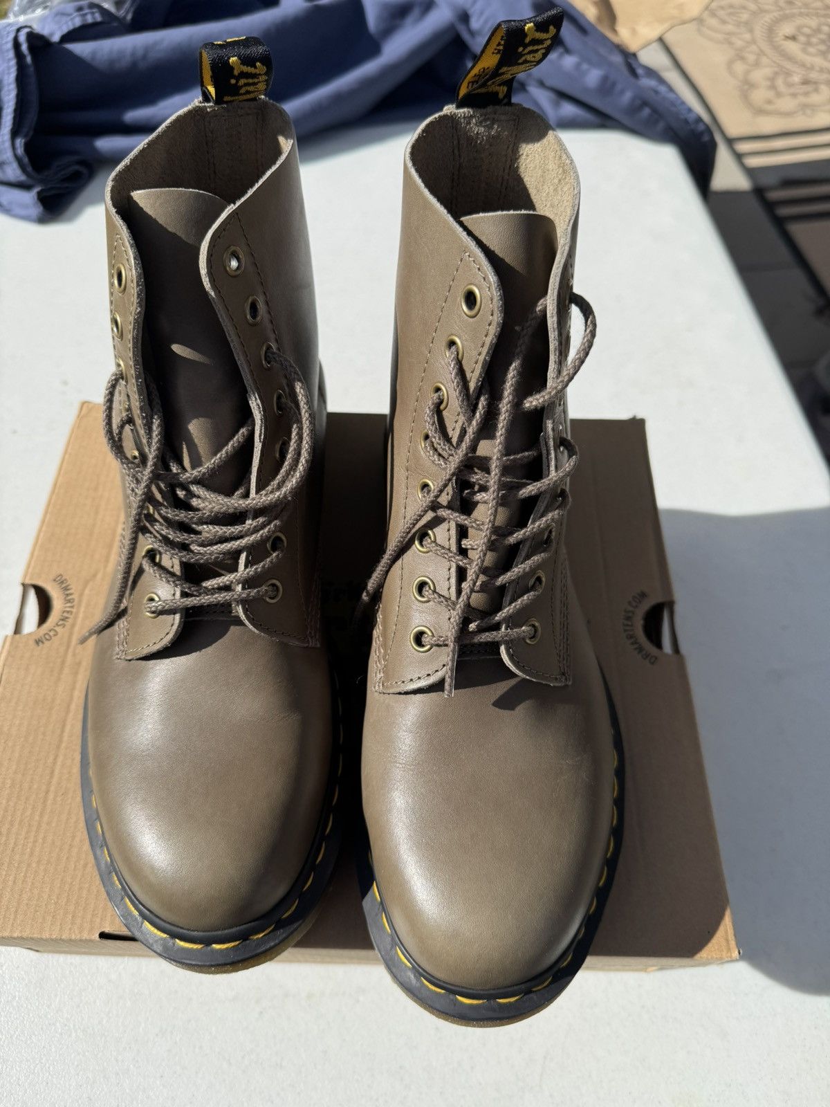 Dr. Martens Olive Doc Marten’s 1460 Pascal Boot Size US 10 / EU 43 - 3 Thumbnail