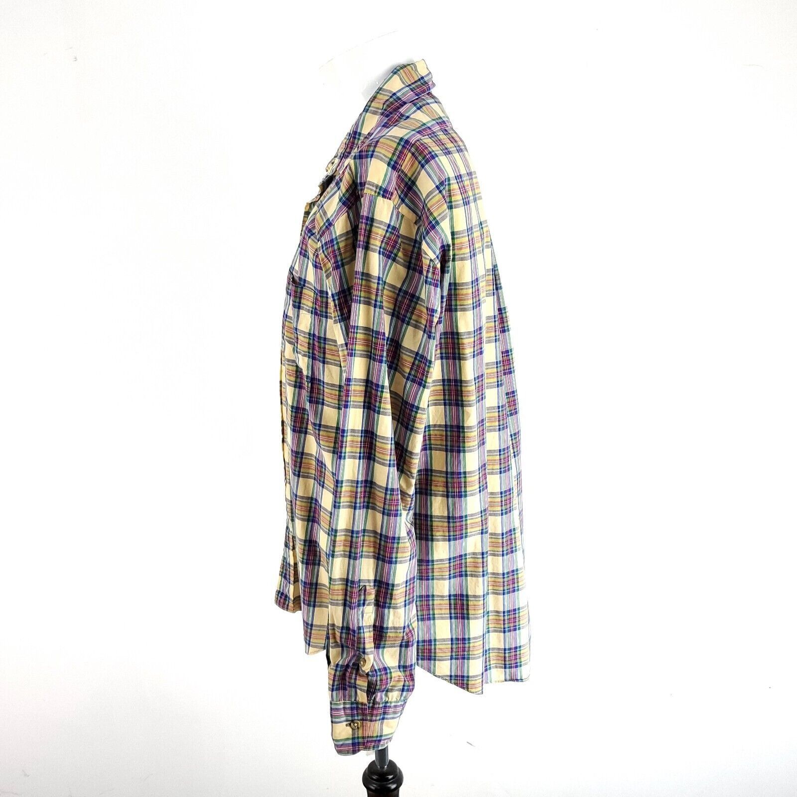 Chaps Chaps Ralph Lauren Cotton Yellow Pink Green Blue Plaid XL Dr Size US XL / EU 56 / 4 - 3 Thumbnail
