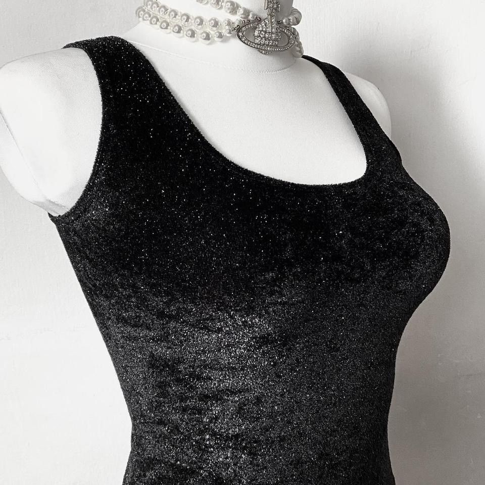 Vintage Dark fashion Vamp maxi evening dress Size S / US 4 / IT 40 - 3 Thumbnail