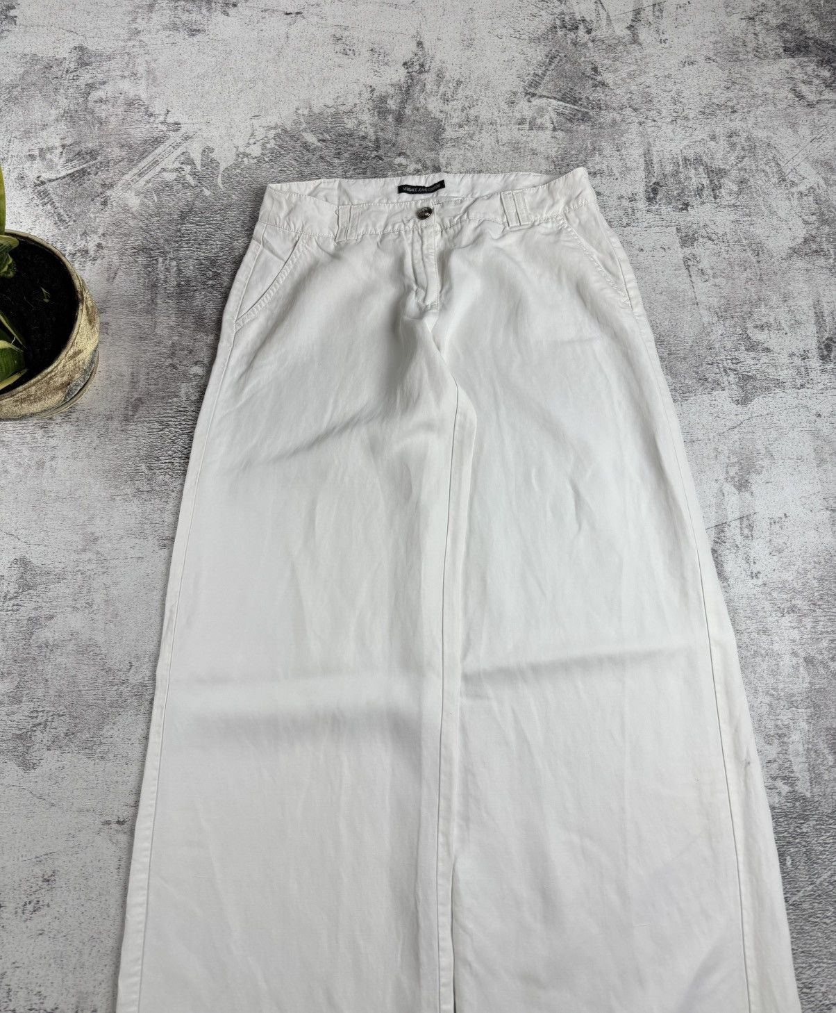 Versace Jeans Couture Versace VJC Over Wide Leg Baggy Classic 00s Pants Trousers Size 30" / US 8 / IT 44 - 5 Thumbnail