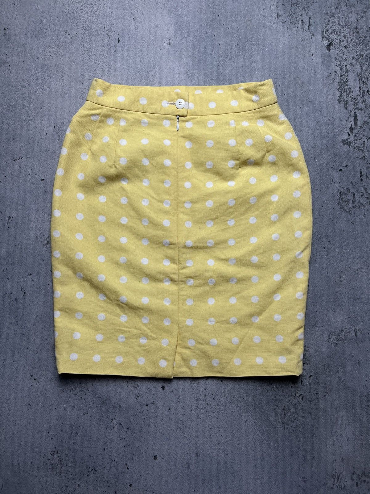 Escada Vintage Polka dot Pencil skirt Escada 90s 80s Rare Size 26" / US 2 / IT 38 - 2 Thumbnail