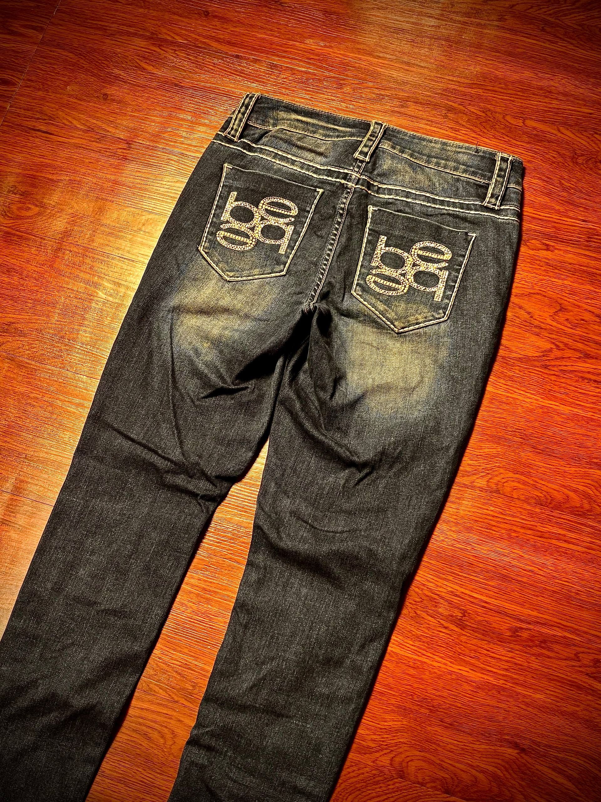 Bebe Vintage Y2K Bebe Blue Wash Denim Pants Skinny Model Size 28" / US 6 / IT 42 - 2 Thumbnail