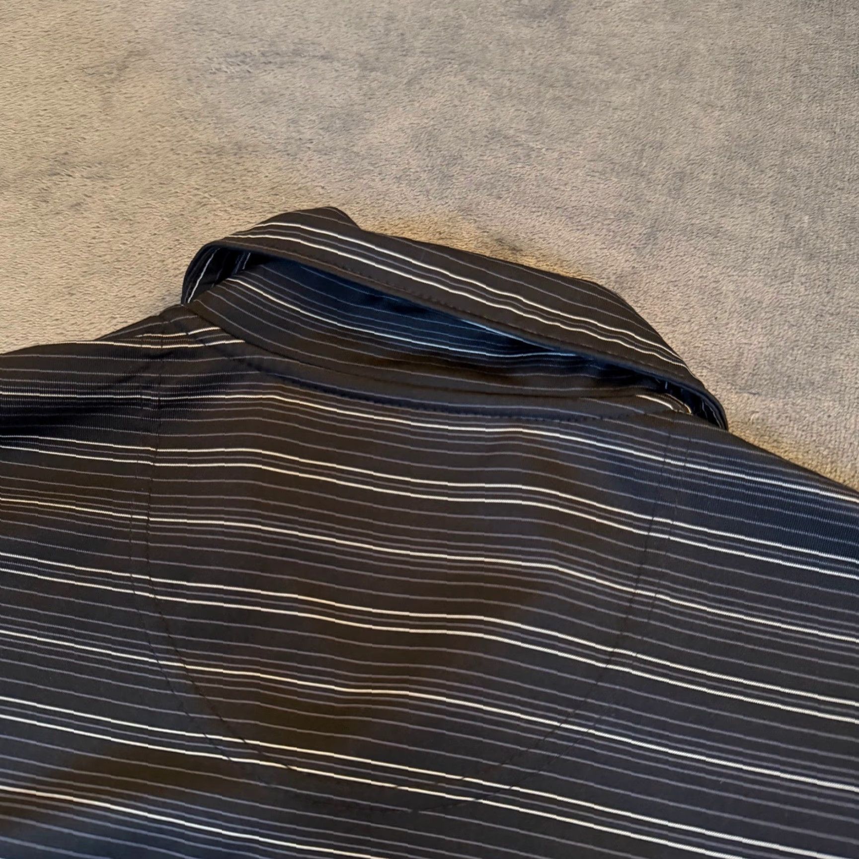 Vintage Pebble Beach Polo Shirt Mens Large Black White Striped Golf Performance Athletic Short Sleeve Shirt Size US L / EU 52-54 / 3 - 6 Thumbnail