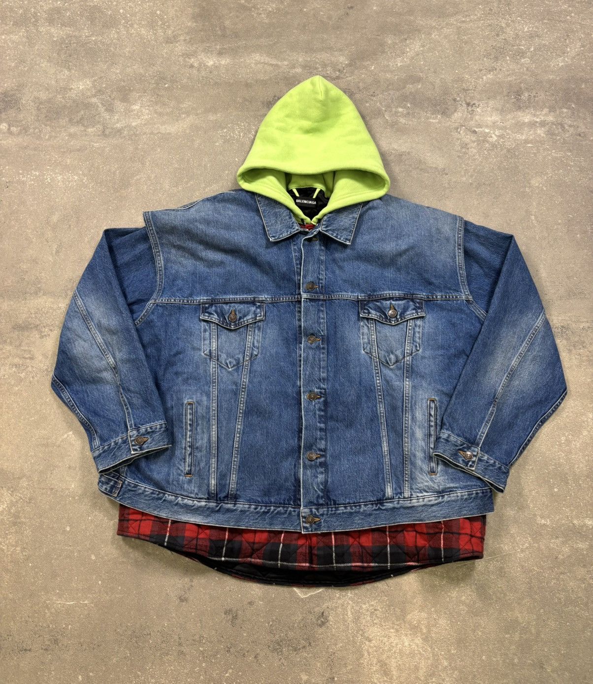 Balenciaga Balenciaga Padded Denim Hooded Gilet Jacket (2018) Size US M / EU 48-50 / 2 - 1 Thumbnail