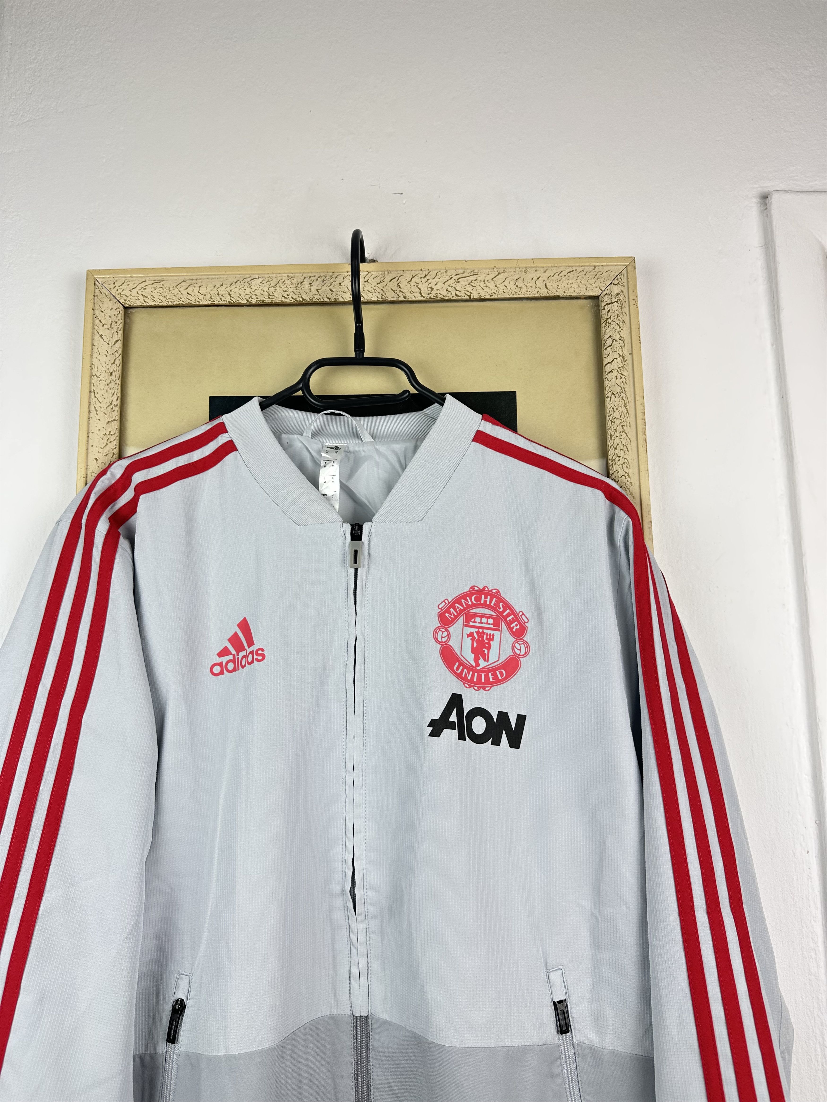 Adidas Adidas Manchester United Football Jacket Track Top Soccer Size US M / EU 48-50 / 2 - 2 Thumbnail