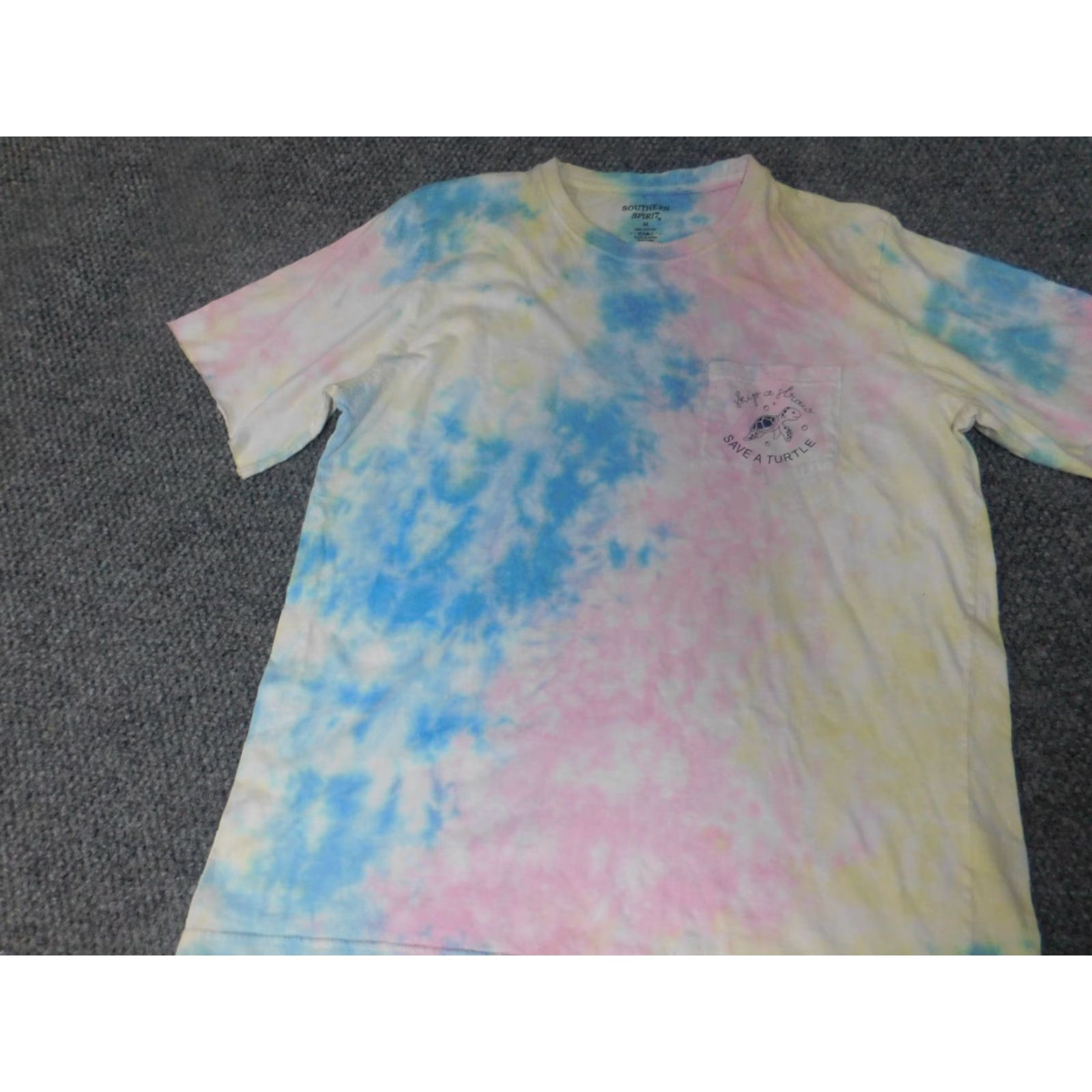 ESPIRIT Southern Spirit Womens Shirt M tie dye turtle Dog Dolman Viscose Crew Neck Short Sleeve Multicolor Blouse casual Basic Regular Modern 90s? Size M / US 6-8 / IT 42-44 - 6 Thumbnail