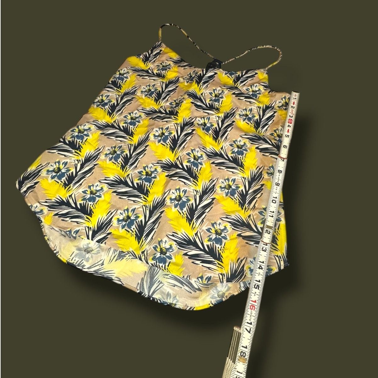 J.Crew J. Crew 100% Silk Tropical Summer Racerback Tank Blouse 0 Size XS / US 0-2 / IT 36-38 - 2 Thumbnail