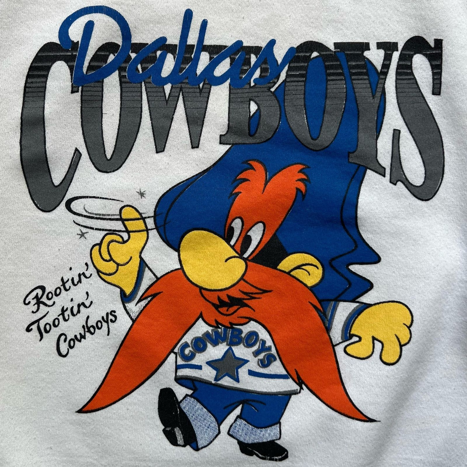 Jerzees × Vintage 90s Dallas Cowboys Yosemite Sam NFL Crewneck Sweatshirt USA Size US XL / EU 56 / 4 - 2 Thumbnail