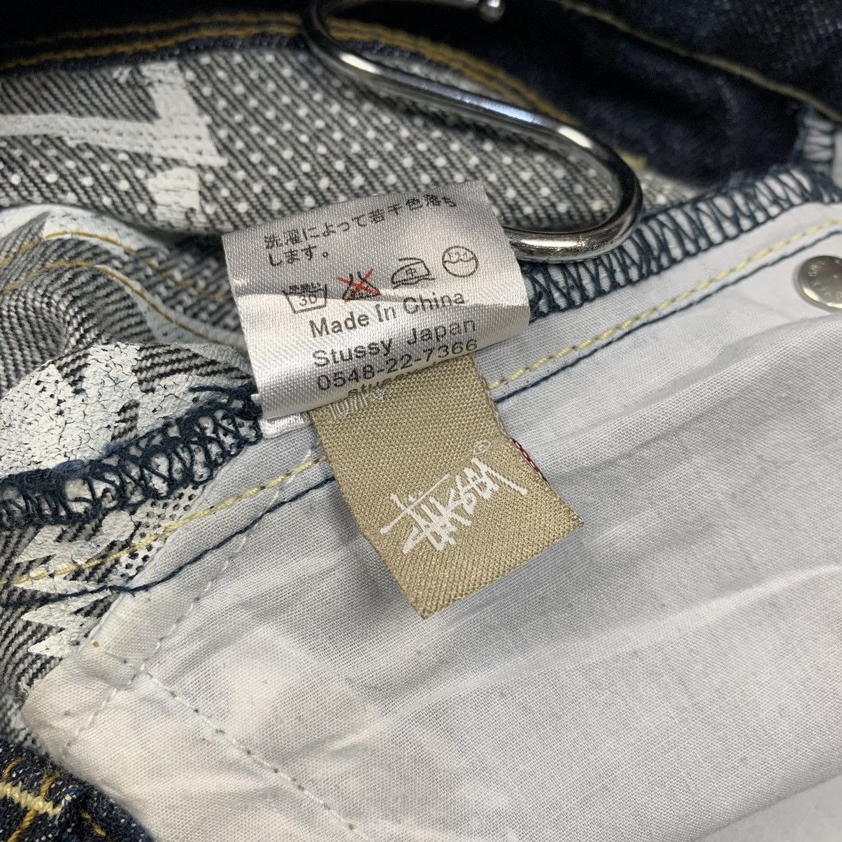 Stussy Stussy rought & rugged workgear printed denim pants Size US 34 / EU 50 - 11 Thumbnail