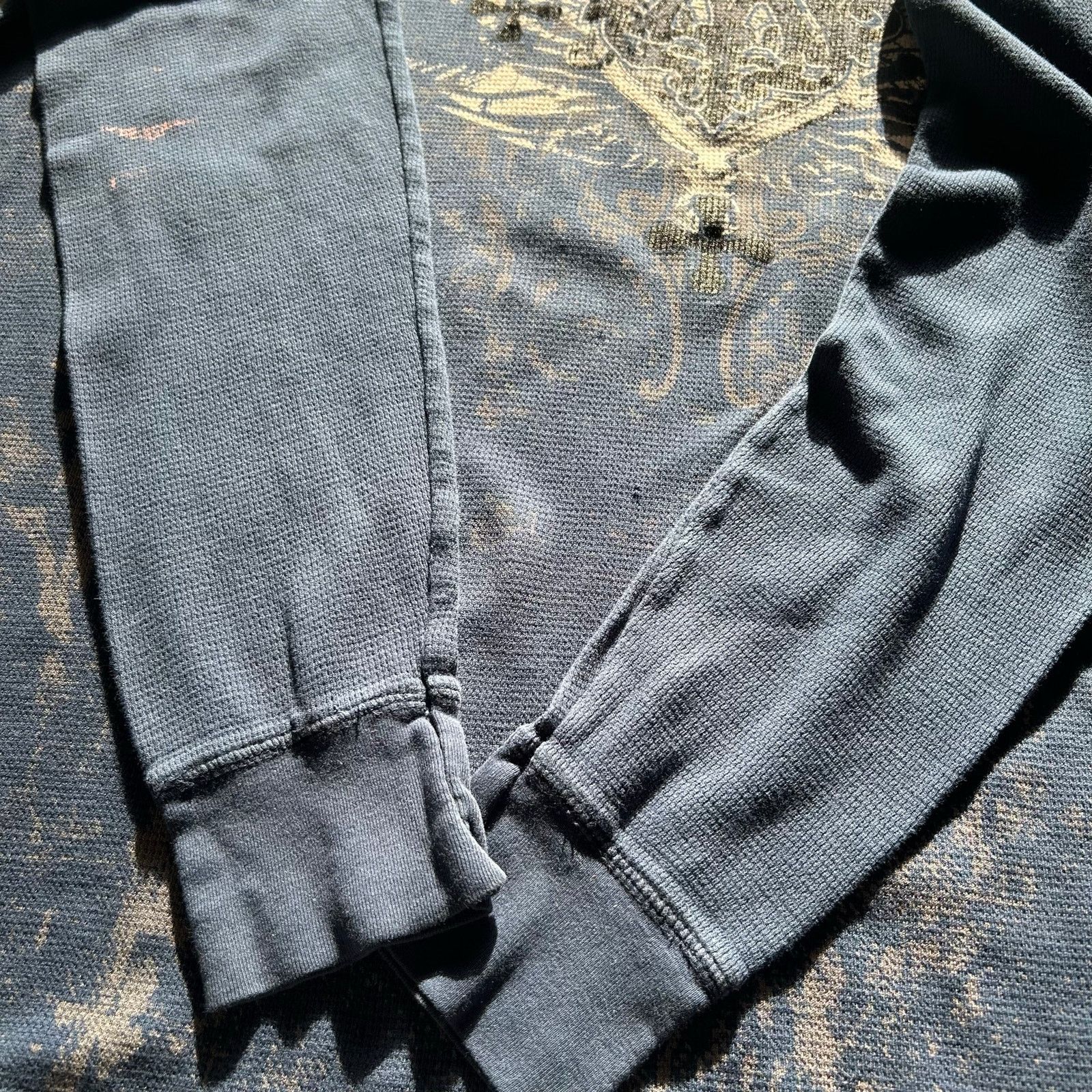 Affliction vintage y2k Affliction Waffle Knit Thermal Long Sleeve Shirt Size US L / EU 52-54 / 3 - 7 Thumbnail