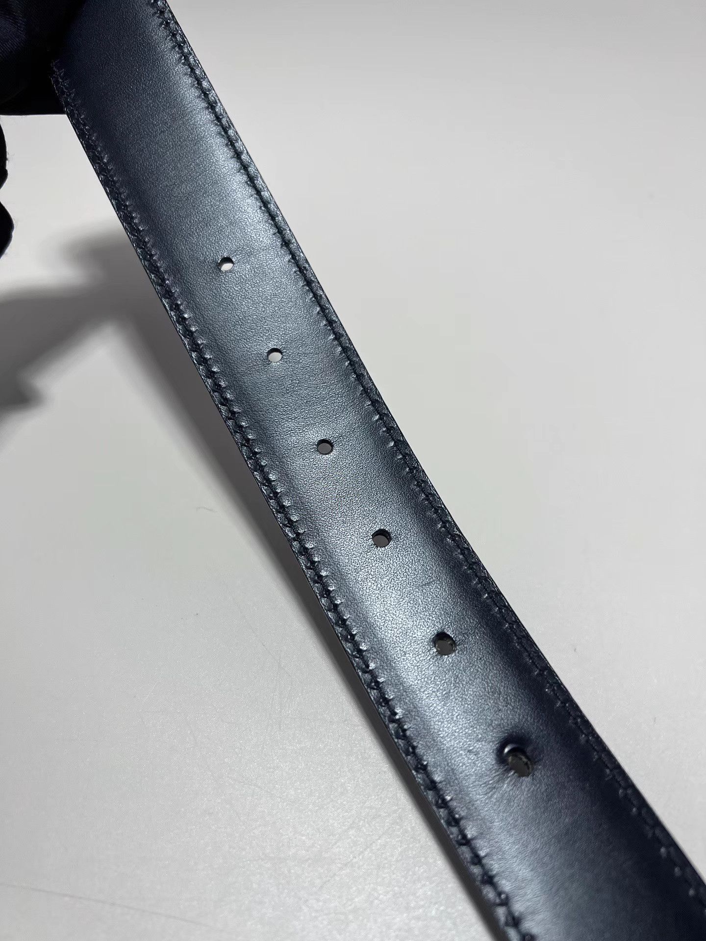 Gucci GUCCI Black Leather Belt Size ONE SIZE - 5 Thumbnail