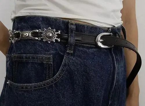 Japanese Brand × Vintage Outdoor punk rock multi pendant pu leather belt Size ONE SIZE - 1 Thumbnail
