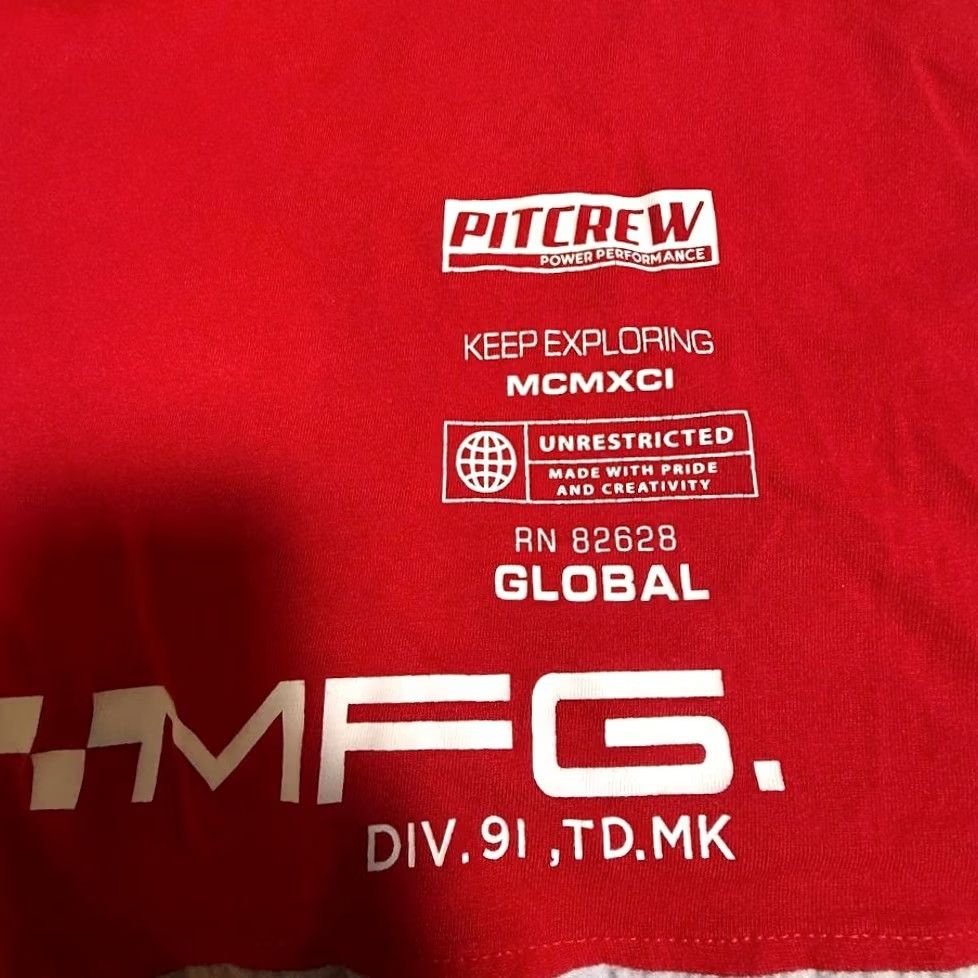 Southpole Southpole Pitcrew Racing Graphic Shirt Men XL Red MFG Stripe Logo Tee Size US XL / EU 56 / 4 - 5 Thumbnail