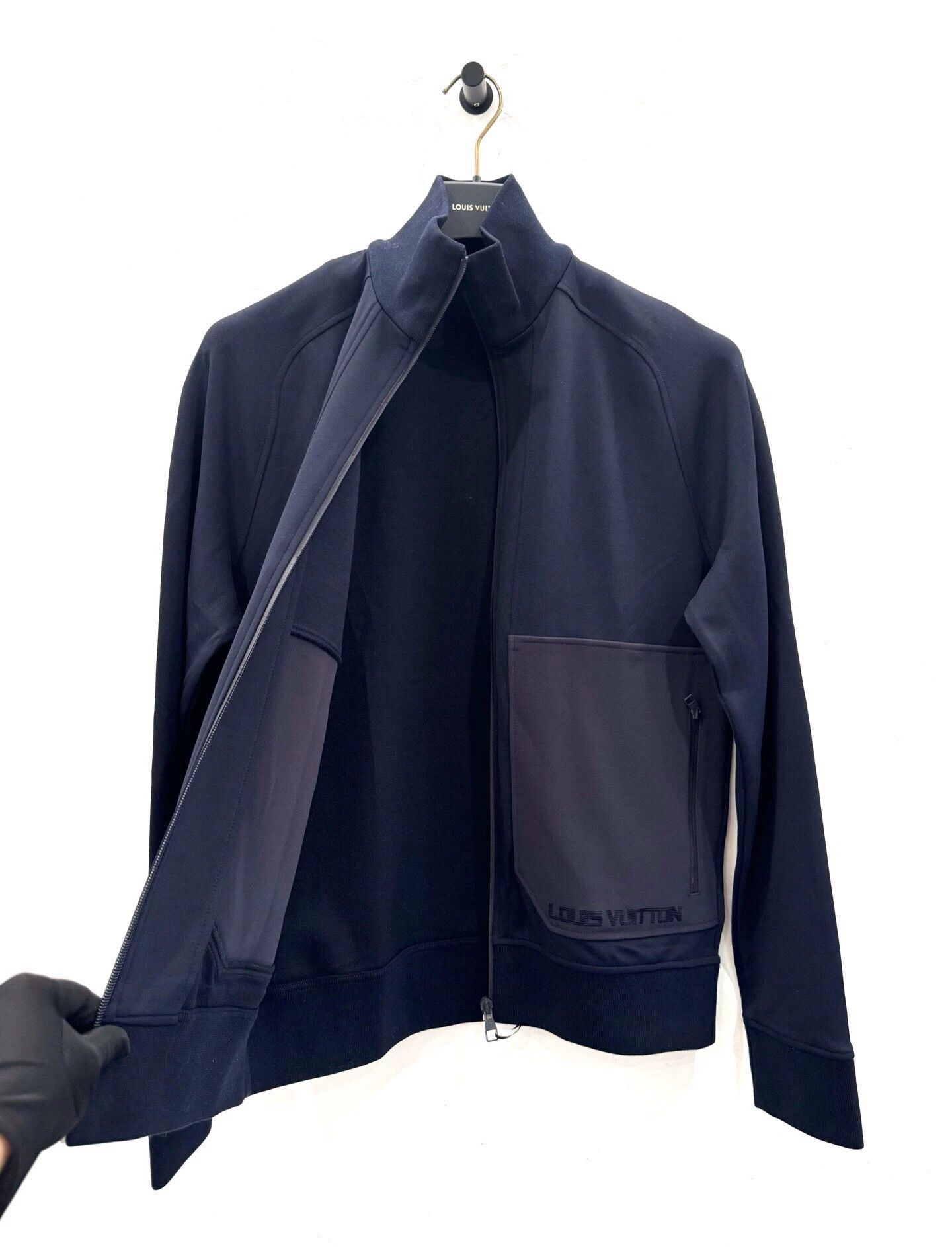 Louis Vuitton Louis Vuitton Navy/Grey Logo Pocket Zip Jacket S Size US S / EU 44-46 / 1 - 3 Thumbnail