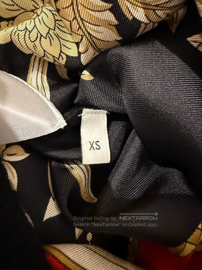 Gucci Gucci Silk and wool blend colour block pattern V-neck coat Size XS / US 0-2 / IT 36-38 - 4 Thumbnail