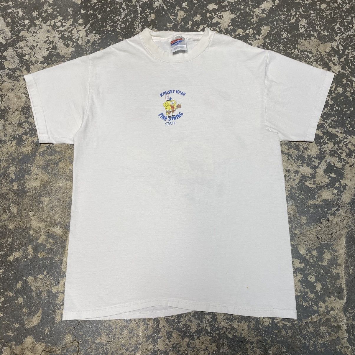 Nickelodeon × Vintage Vintage SpongeBob Krusty Krab Fine Dining Staff Tshirt 2001 Size US M / EU 48-50 / 2 - 3 Thumbnail