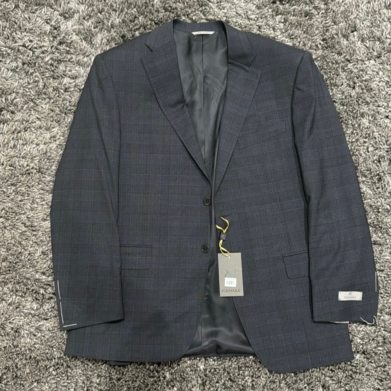 Canali Canali Sienna Plaid Stretch Wool Suit, Size 38/56 7R Size 38R - 2 Thumbnail