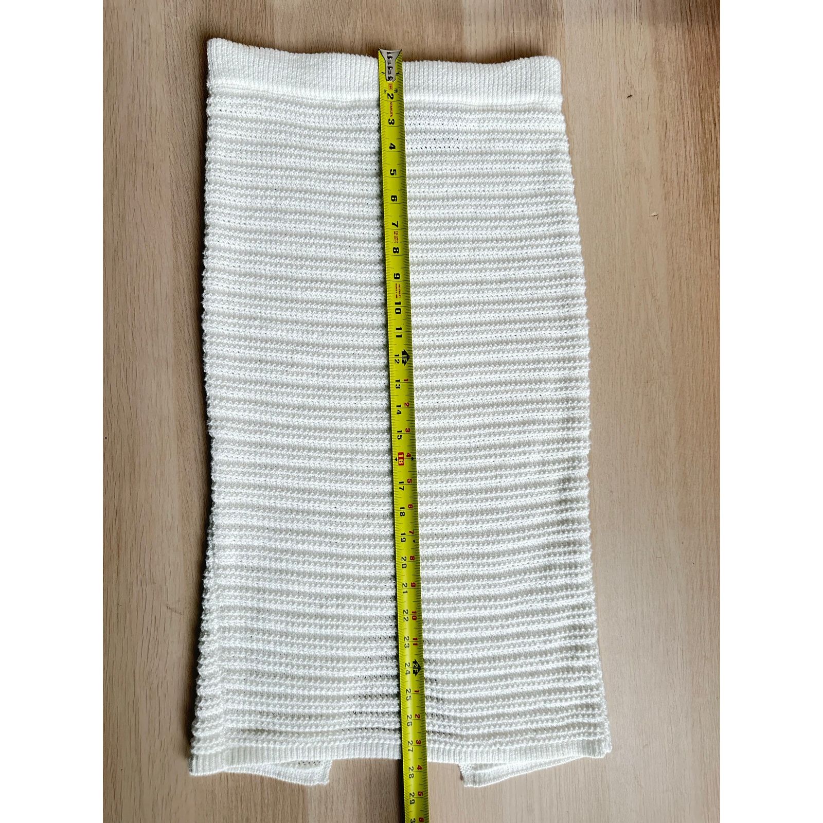 H&M H&M White Cotton Skirt - Size S - NWT Size 26" / US 2 / IT 38 - 4 Thumbnail
