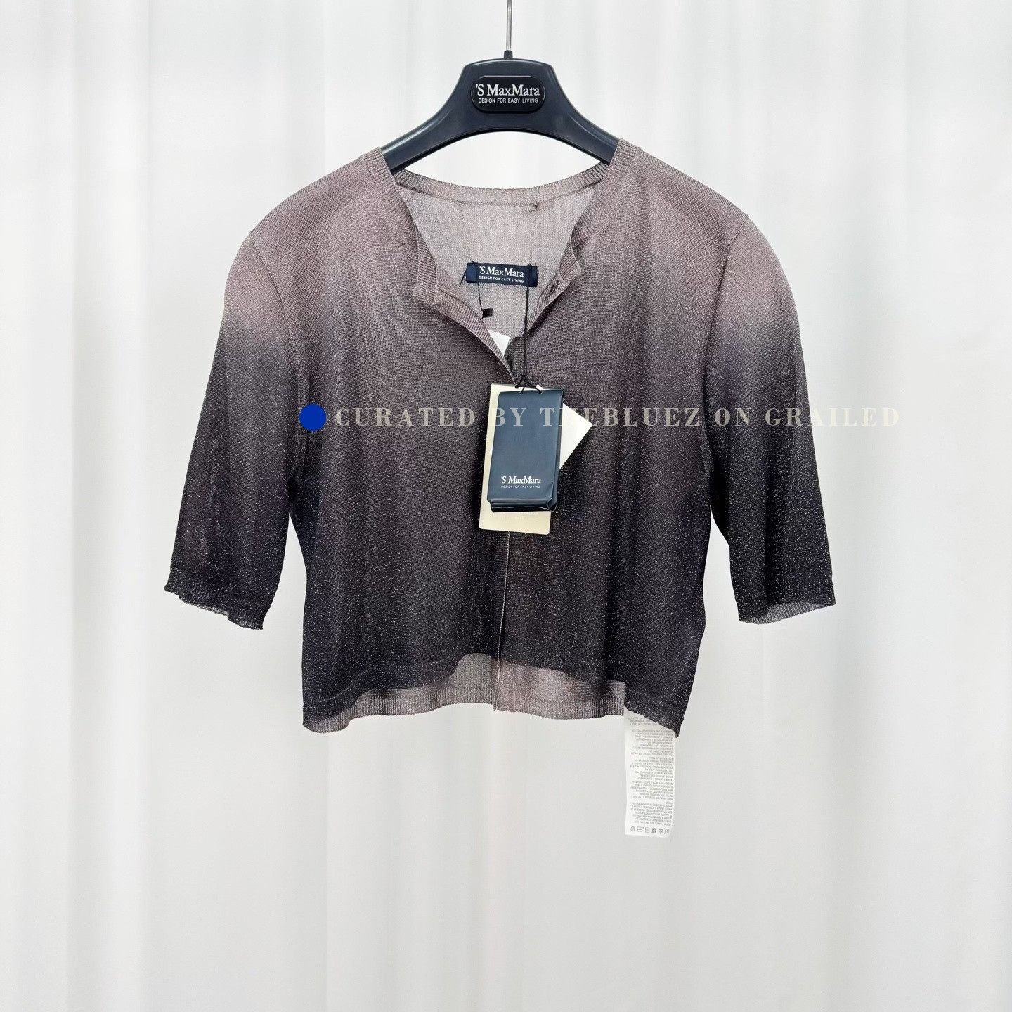 Max Mara Maxmara Gradient Glitter Knit Top Size M / US 6-8 / IT 42-44 - 1 Thumbnail