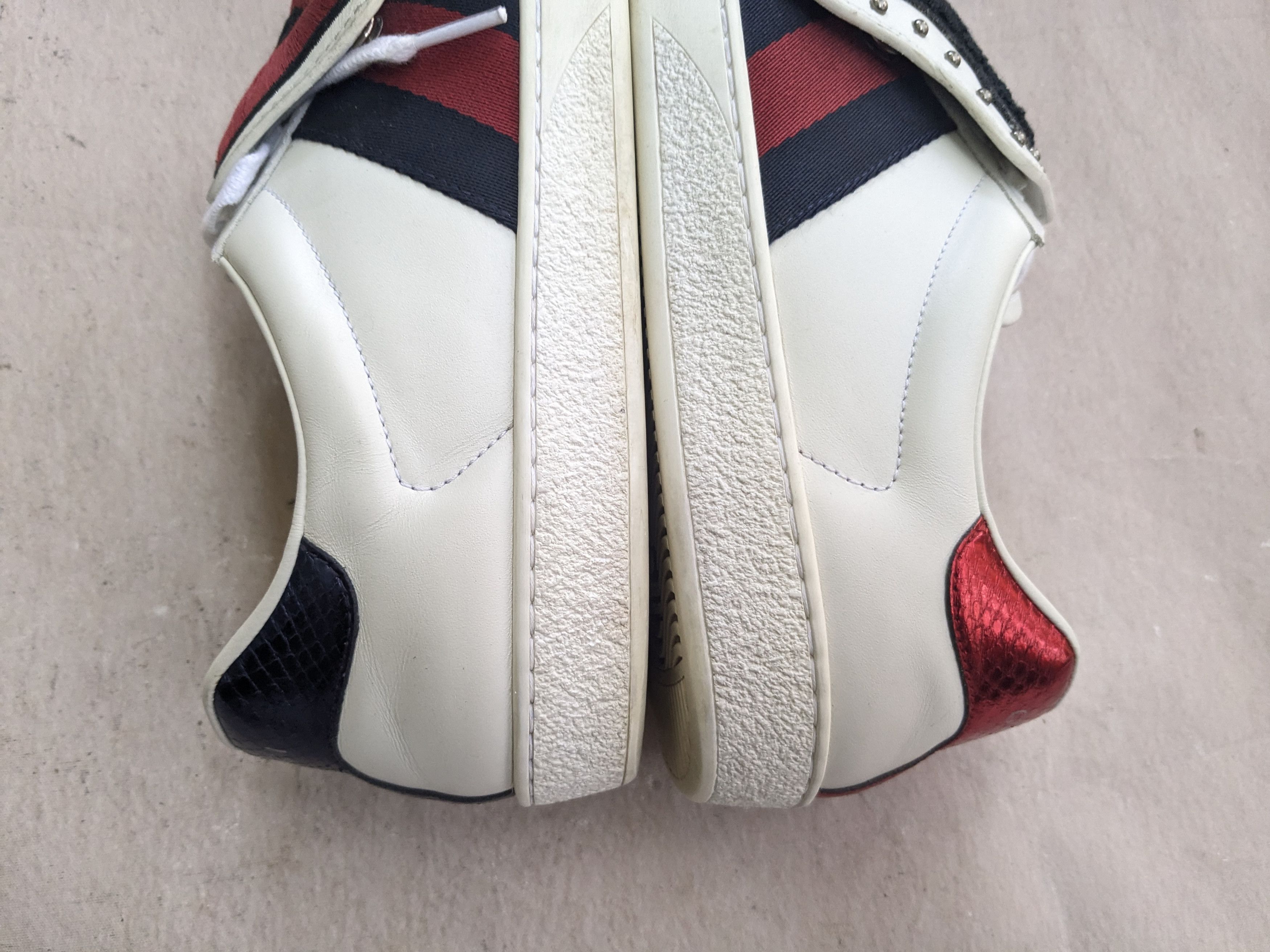 Gucci Gucci Ace Sneakers Cat 9 Logo Low Tops 477107 Size US 9 / EU 42 - 10 Thumbnail