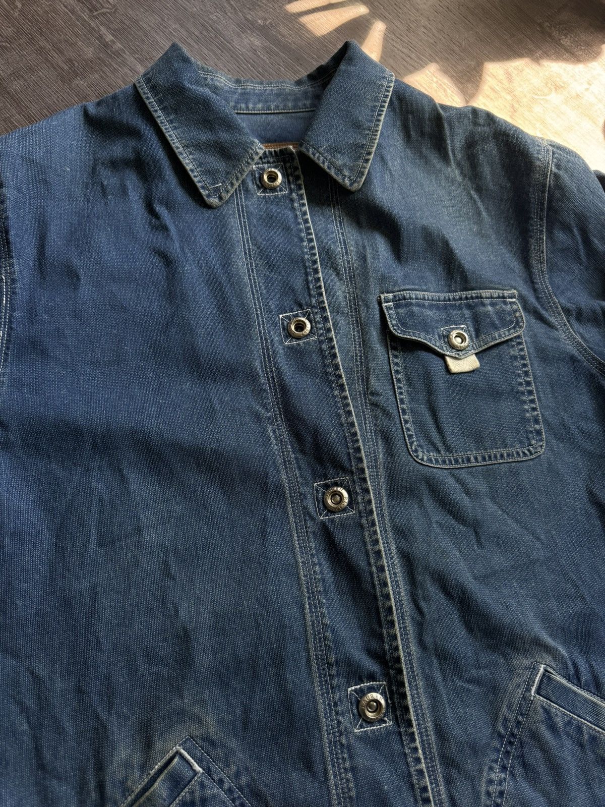 Ralph Lauren Vintage 90s ralph lauren denim chore jacket Size US M / EU 48-50 / 2 - 2 Thumbnail
