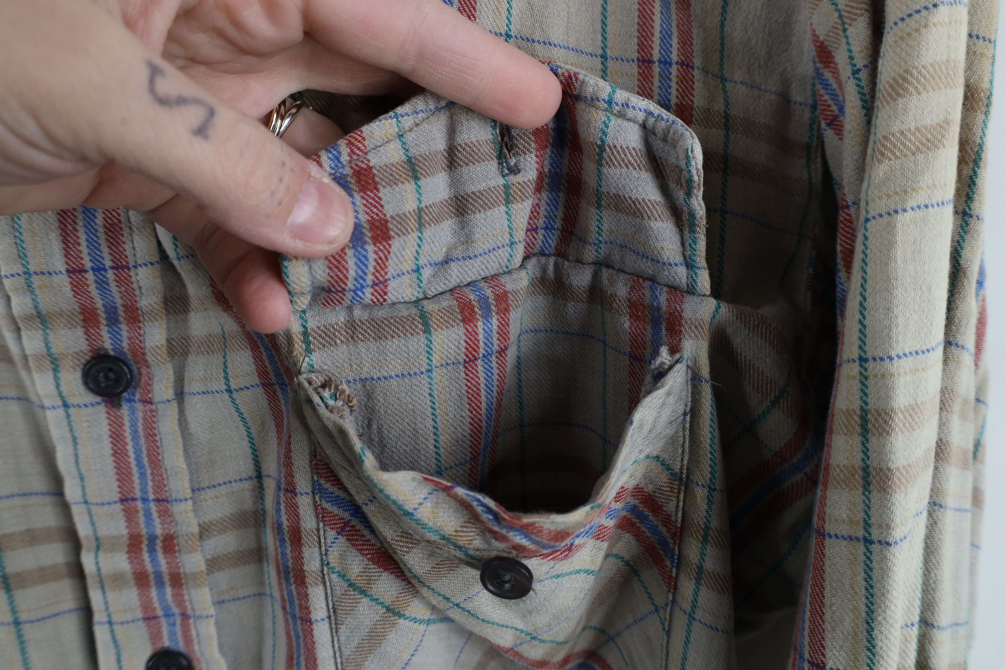 Dickies × Vintage Vintage 70s 80s Dickies Collared Workwear Button Shirt Size US M / EU 48-50 / 2 - 8 Thumbnail