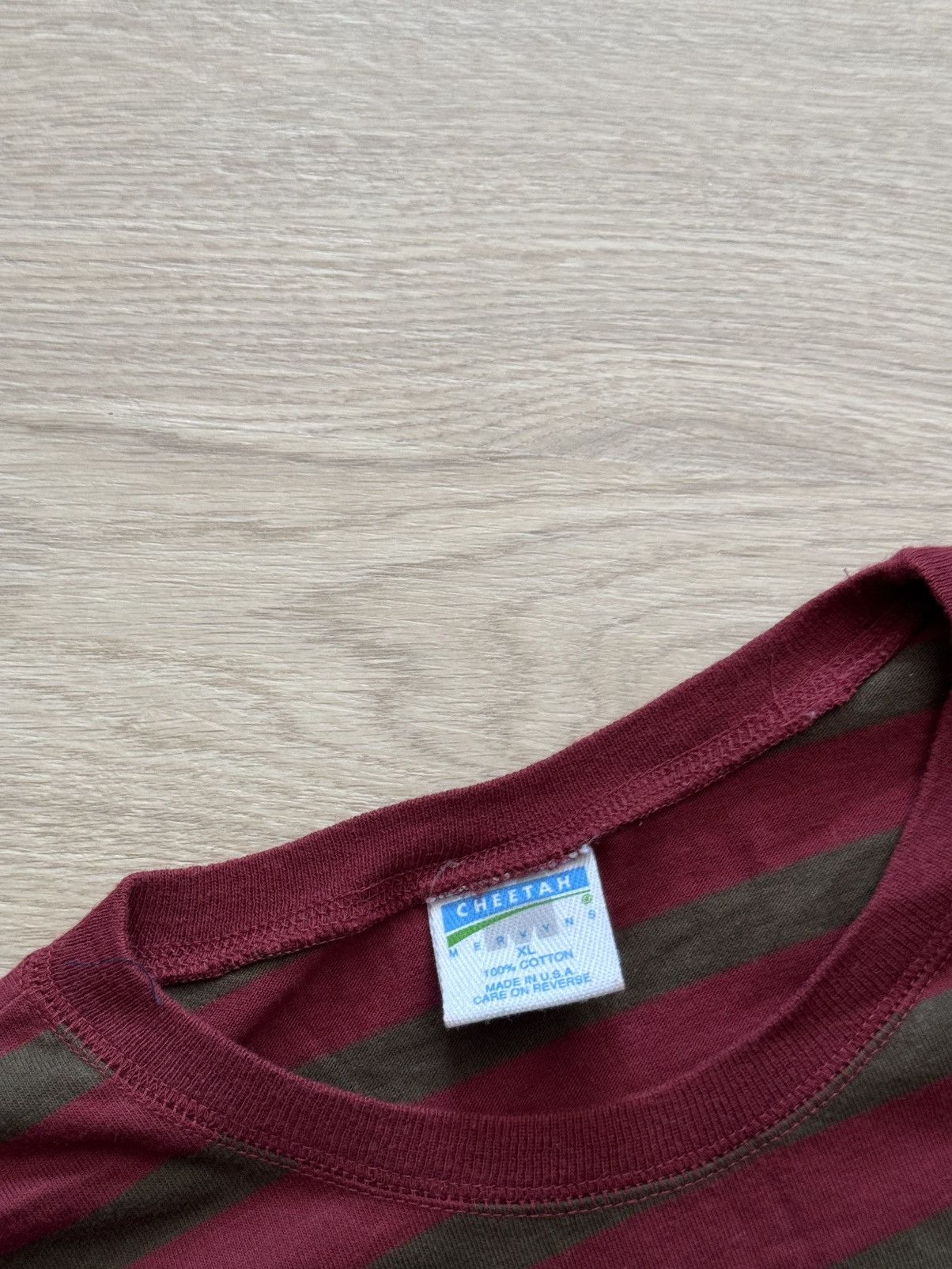 Vintage Vintage 90’s Cheetah Made In USA Stripes Long Sleeve Size US XL / EU 56 / 4 - 3 Thumbnail