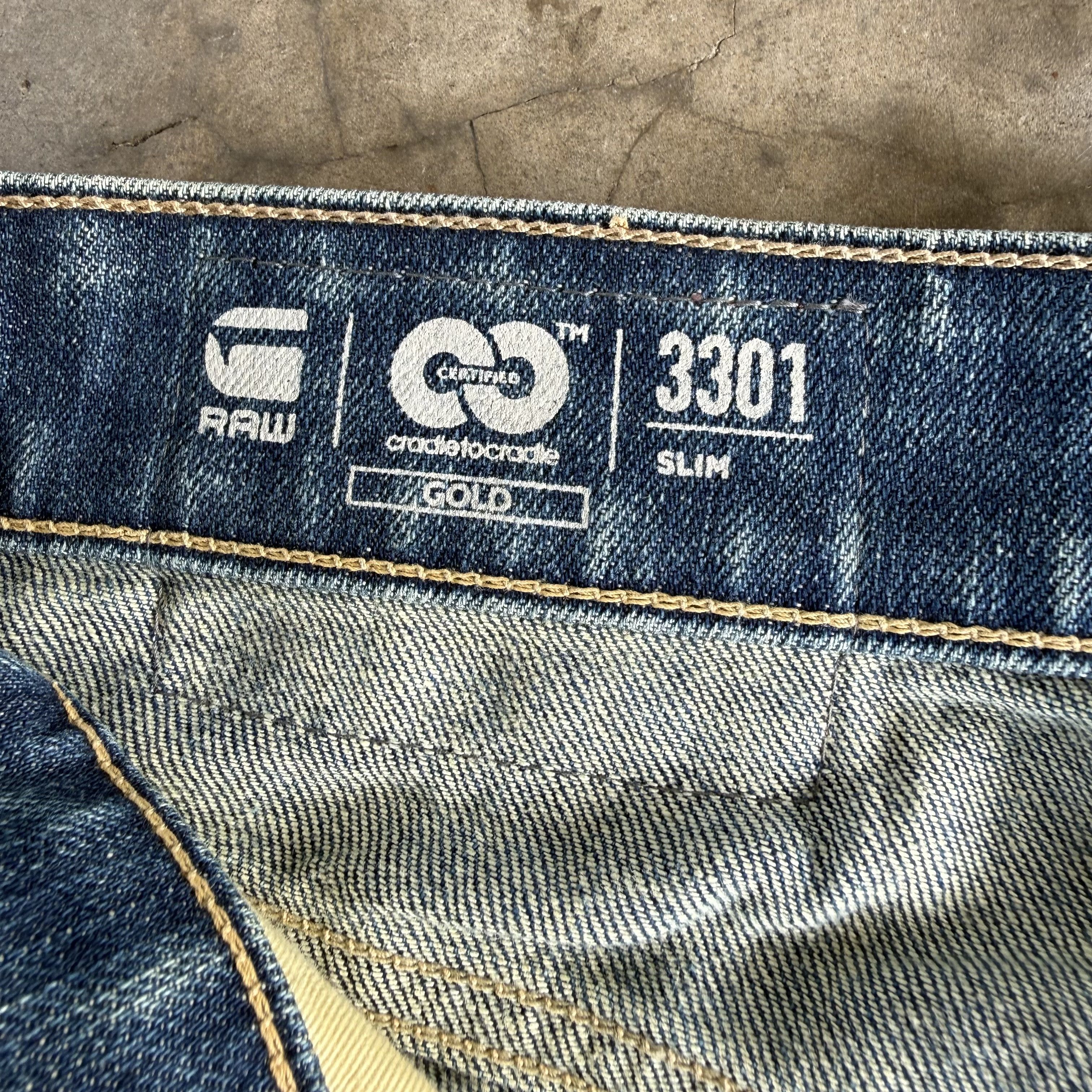 G-Star W29 Vintage G star ButtonFly Faded Ripped Denim Jean Size US 29 - 10 Thumbnail