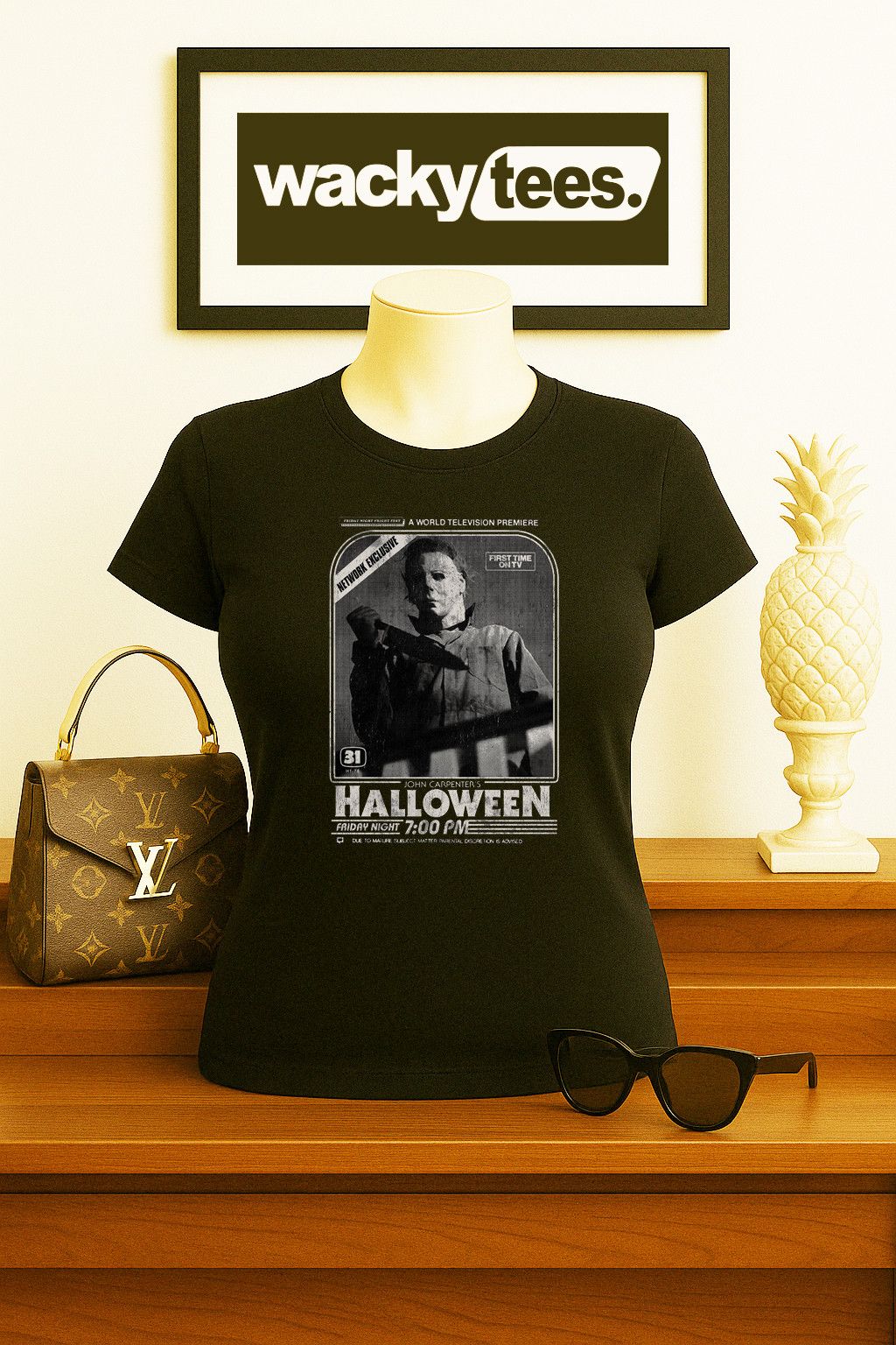 Other Halloween World Television Premiere Horror Tee Shirt Size US L / EU 52-54 / 3 - 5 Thumbnail