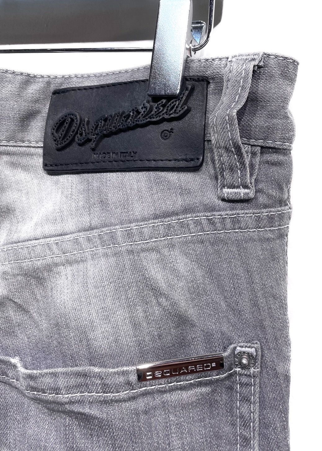 Dsquared2 Dsquared2 Grey Paint Splattered Jeans Size US 32 / EU 48 - 5 Thumbnail