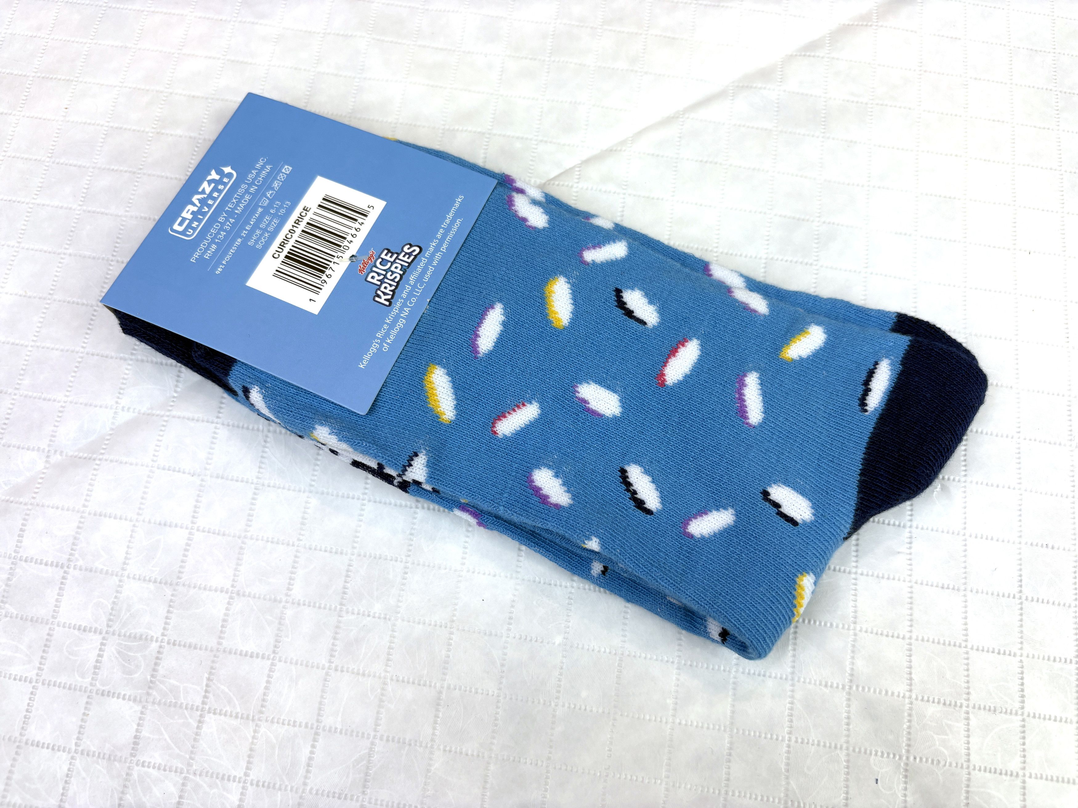 Other Kellogg's Rice Krispies crew socks Adult shoe sizes 6–13 Size ONE SIZE - 6 Thumbnail